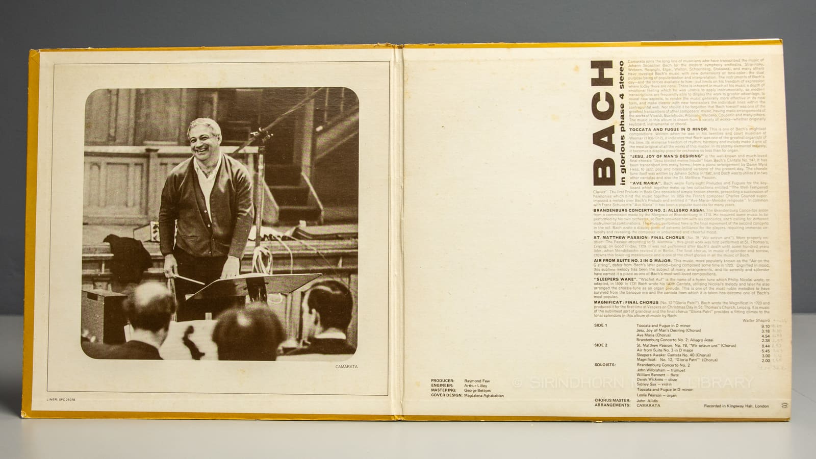 หน้าปกด้านใน 1 — Bach Spectacular