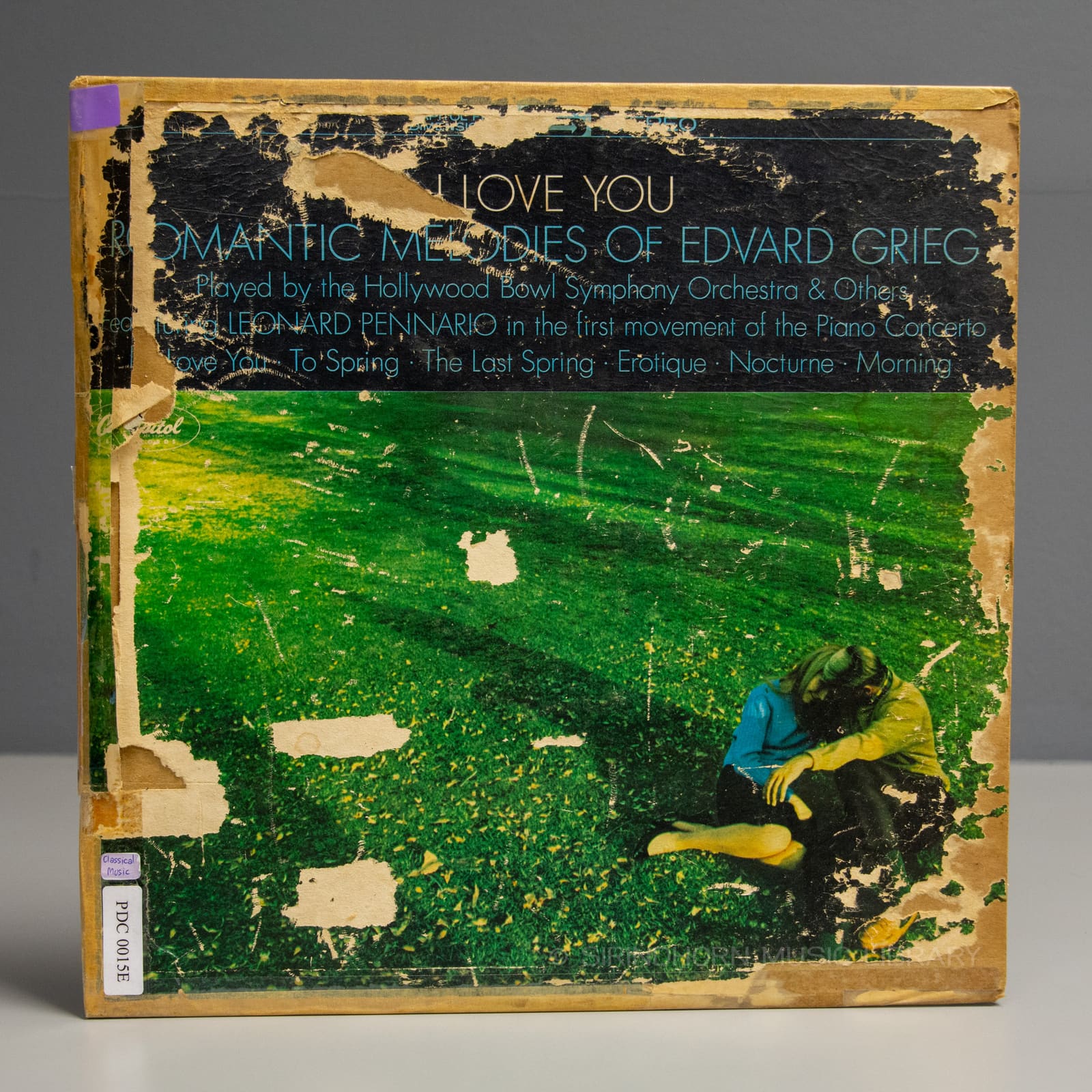 ปกแผ่น I love you romantic melodies of Edvard Grieg