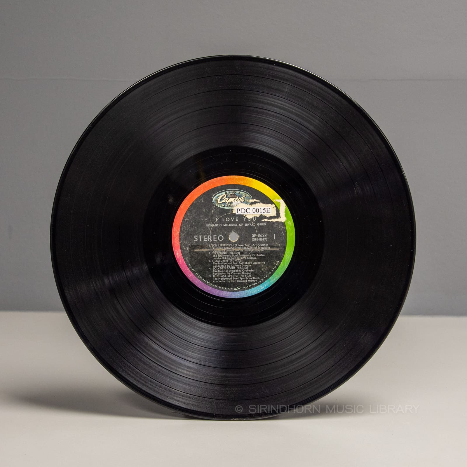 ป้ายแผ่นเสียง A — I love you romantic melodies of Edvard Grieg