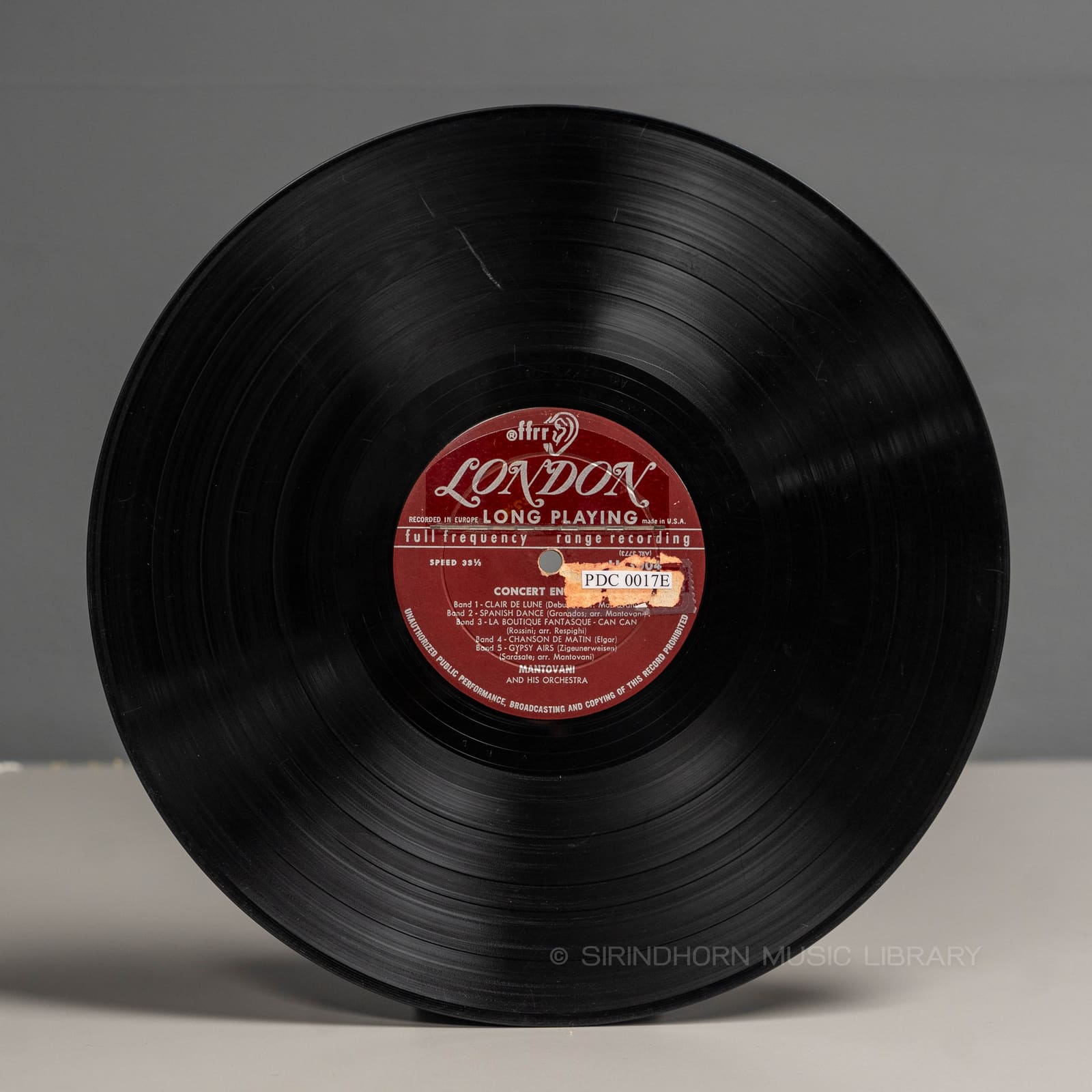 ป้ายแผ่นเสียง A — Mantovani and his orchestra concert encores
