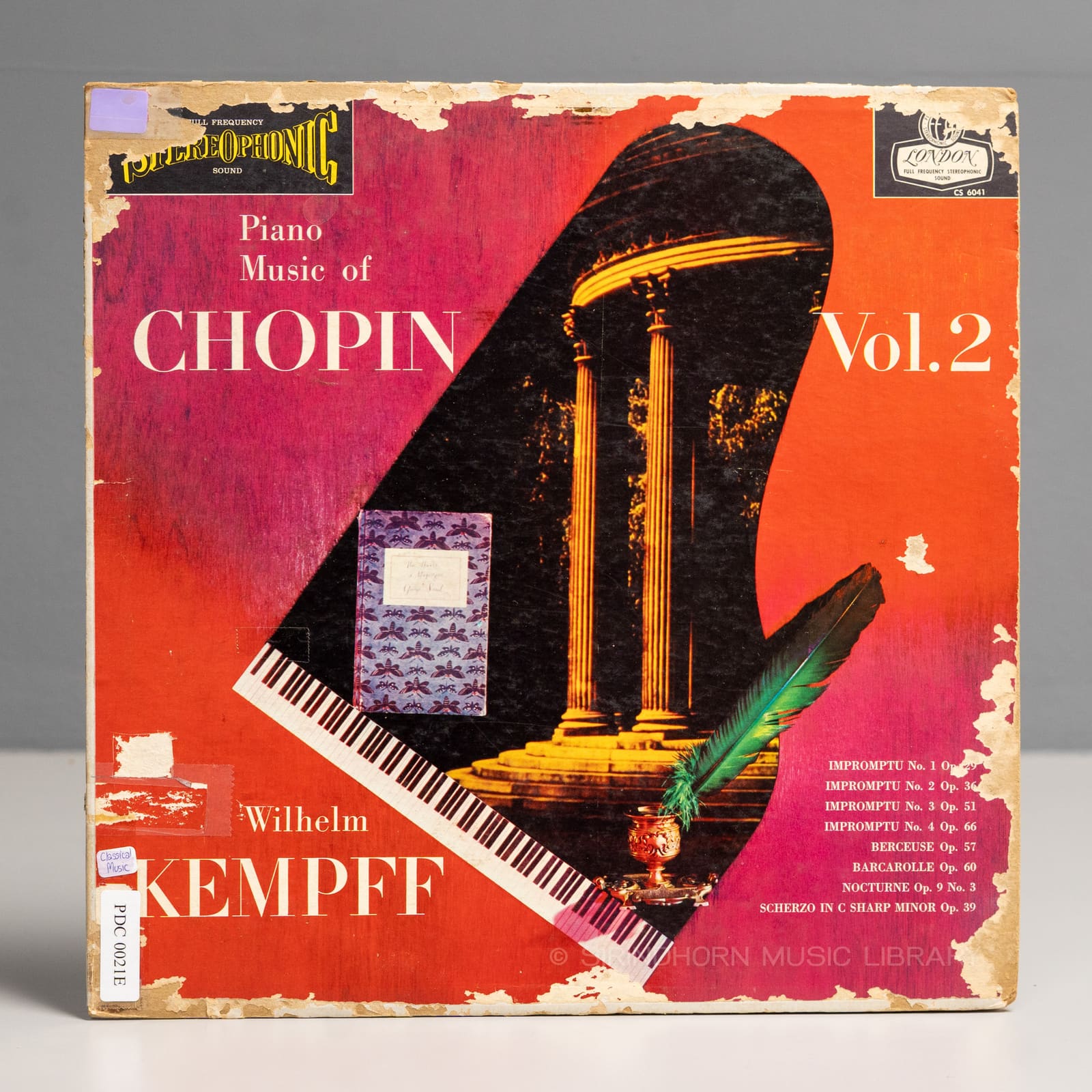 ปกแผ่น Piano music of Chopin vol.2