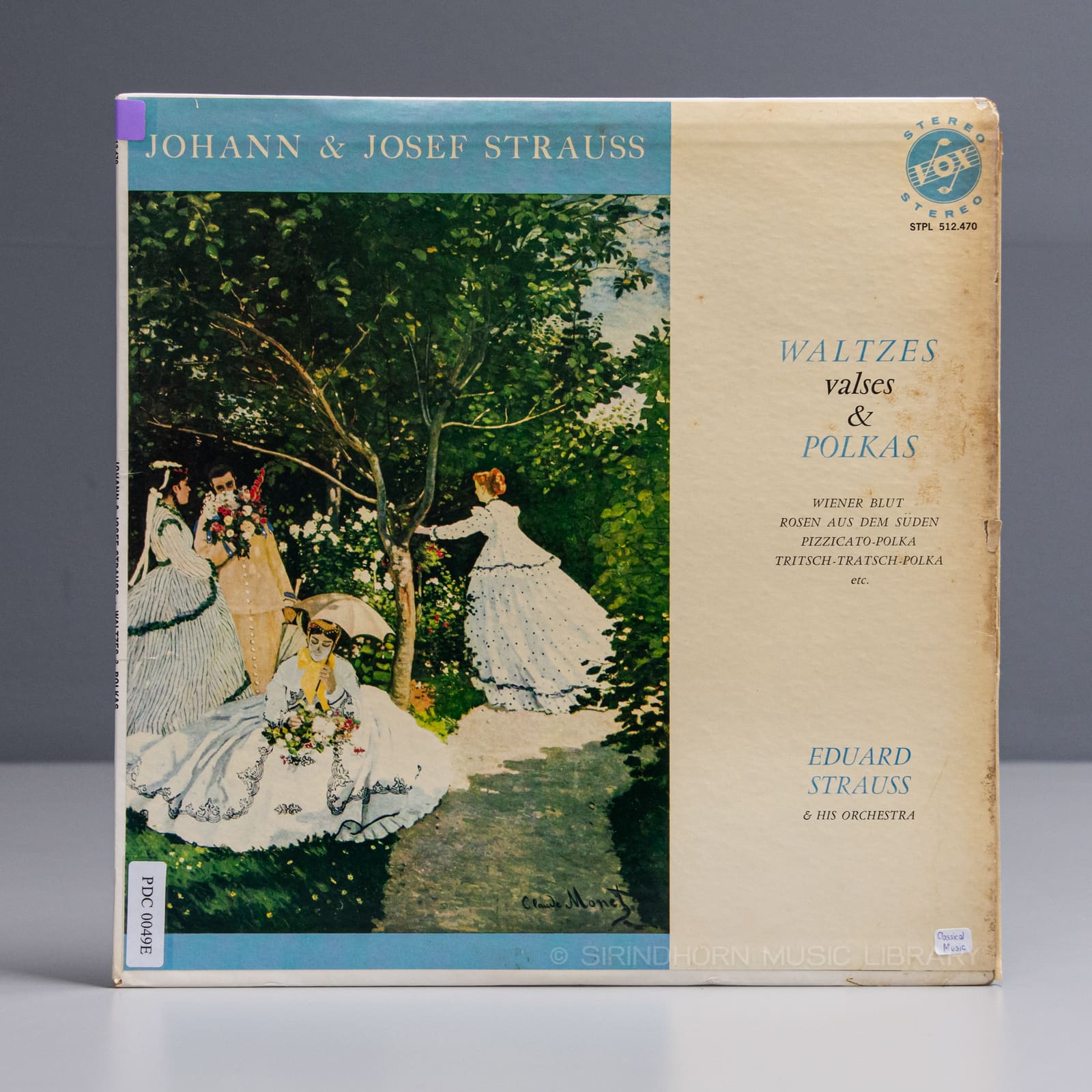 ปกแผ่น Johan & Josef Strauss Waltzes and Polkas