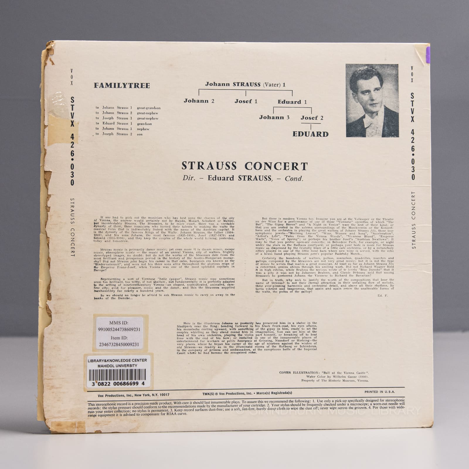 ปกหลัง — Johann Strauss
