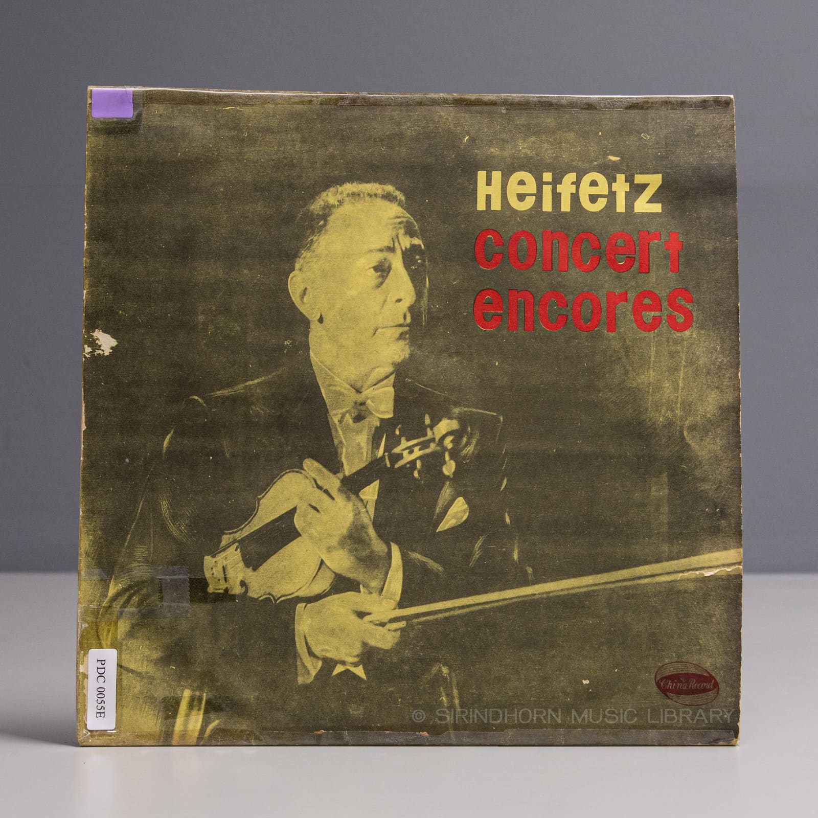 ปกแผ่น Heifetz concert encores