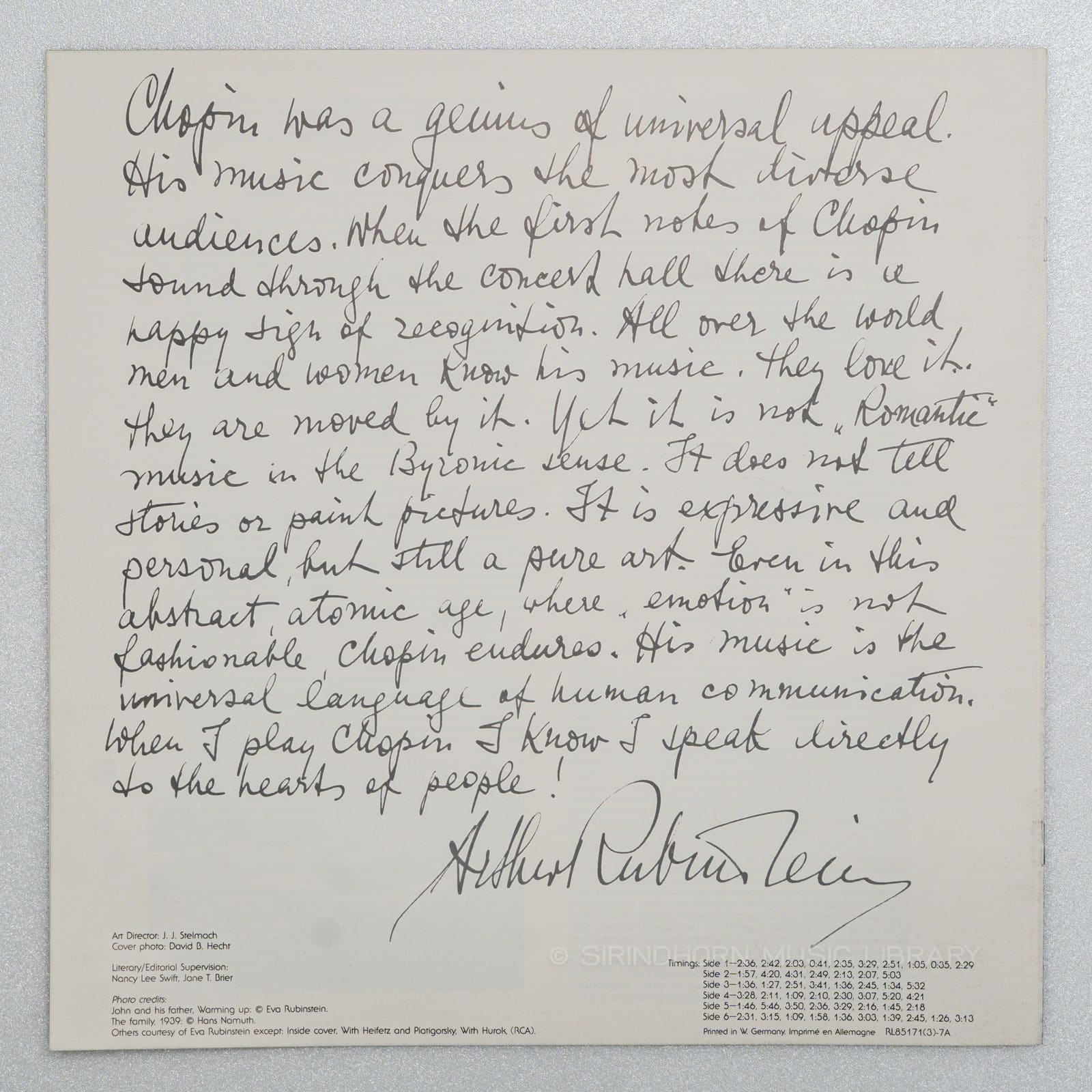 หน้าปกด้านใน 12 — The Chopin collection the Mazurkus