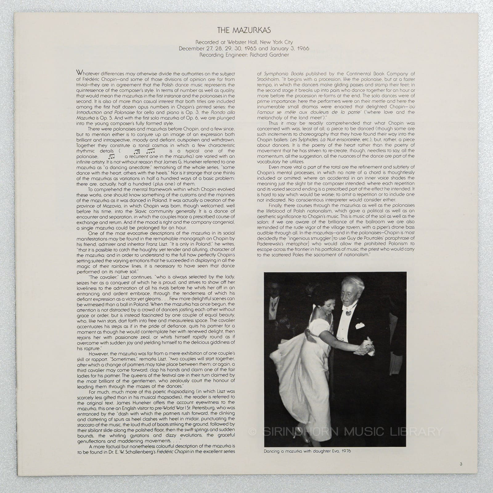 หน้าปกด้านใน 3 — The Chopin collection the Mazurkus