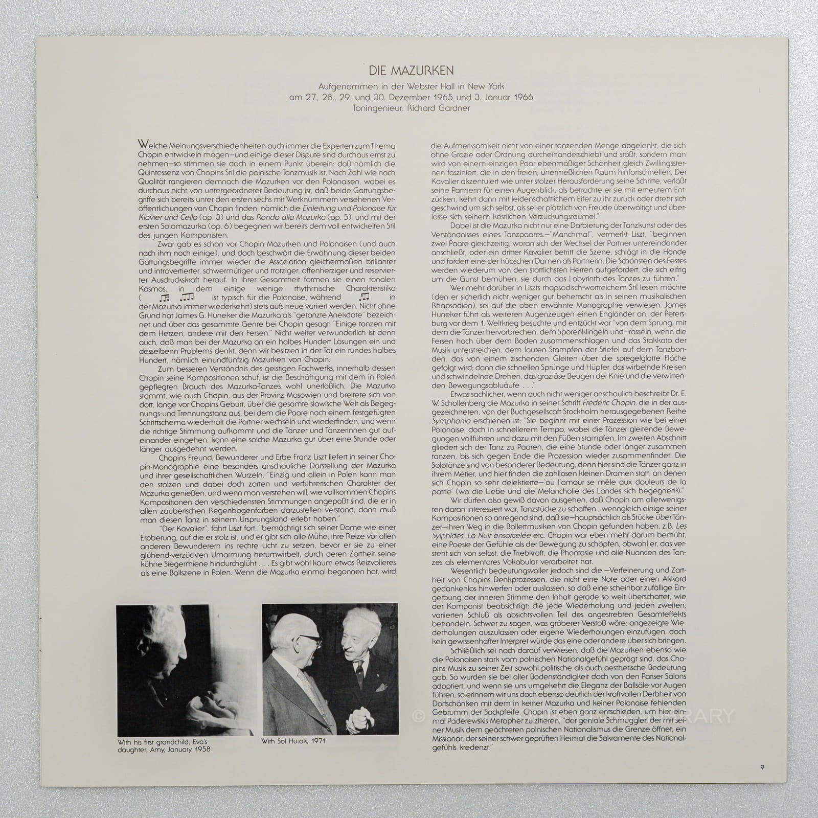 หน้าปกด้านใน 9 — The Chopin collection the Mazurkus