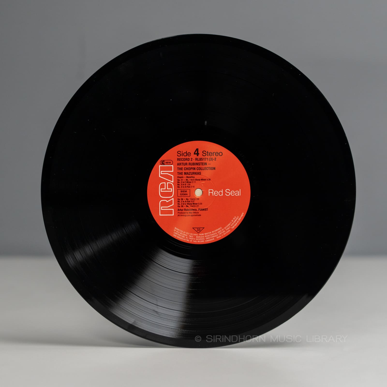 ป้ายแผ่นเสียง D — The Chopin collection the Mazurkus