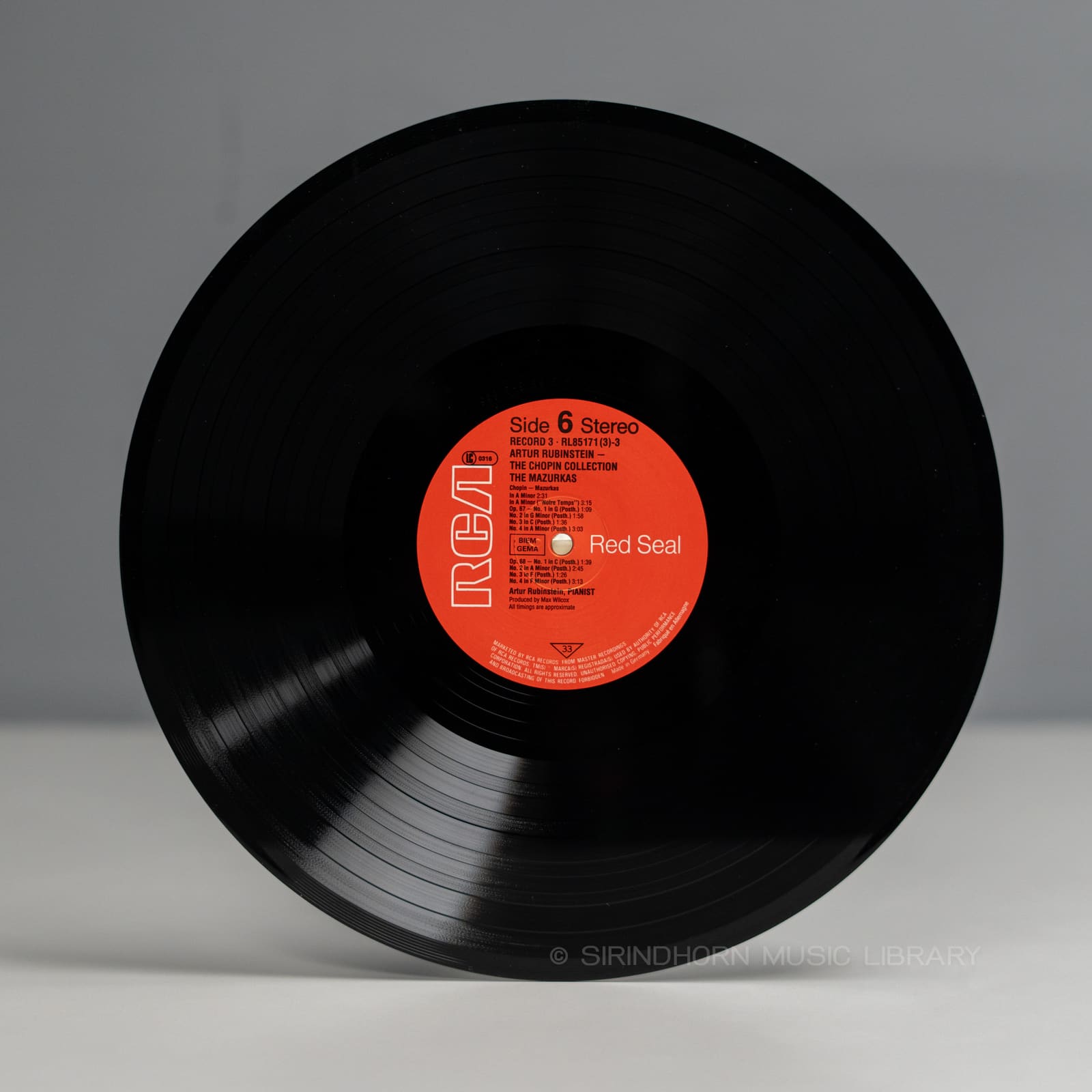 ป้ายแผ่นเสียง F — The Chopin collection the Mazurkus