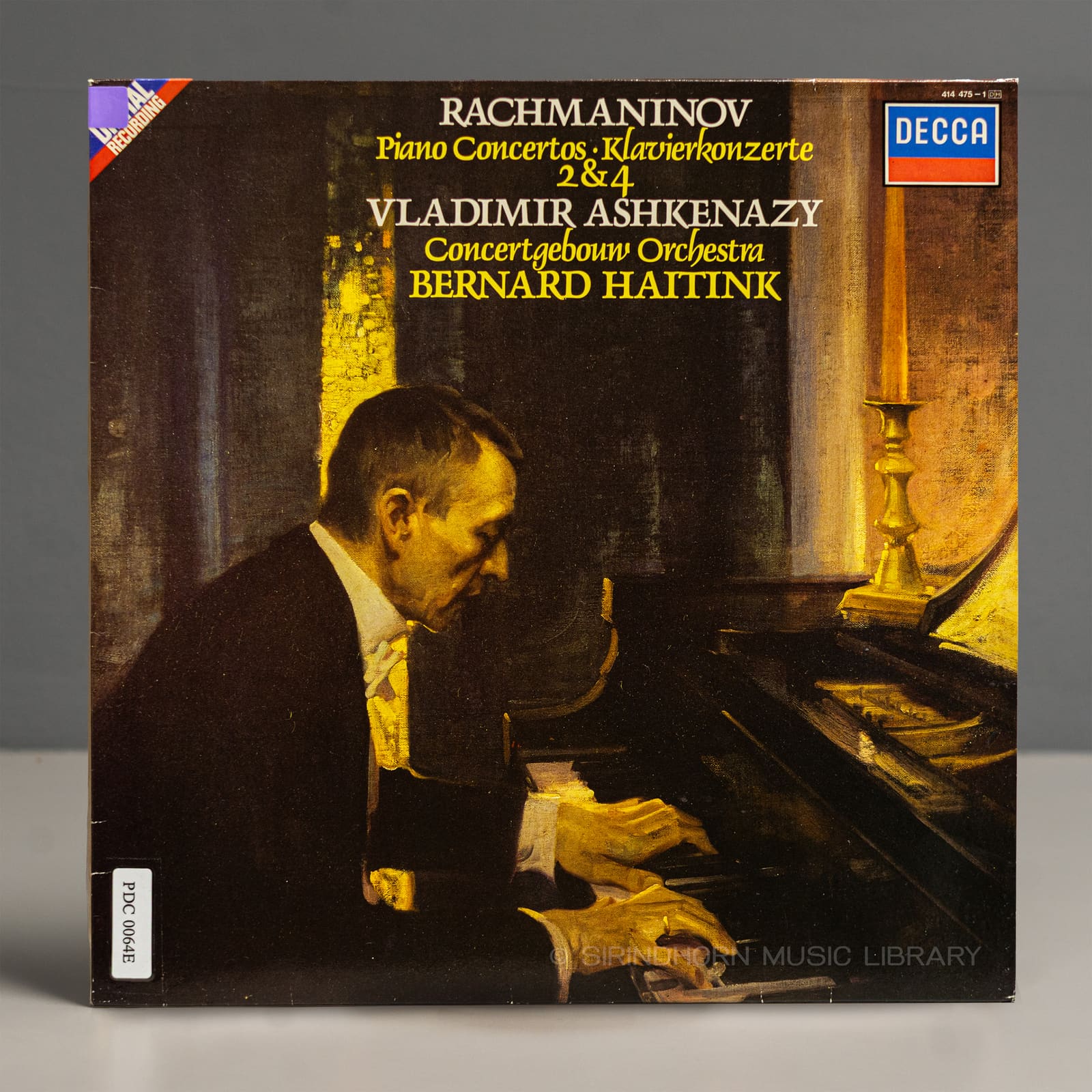 ปกแผ่น Rachmaninov piano concertos 2&4