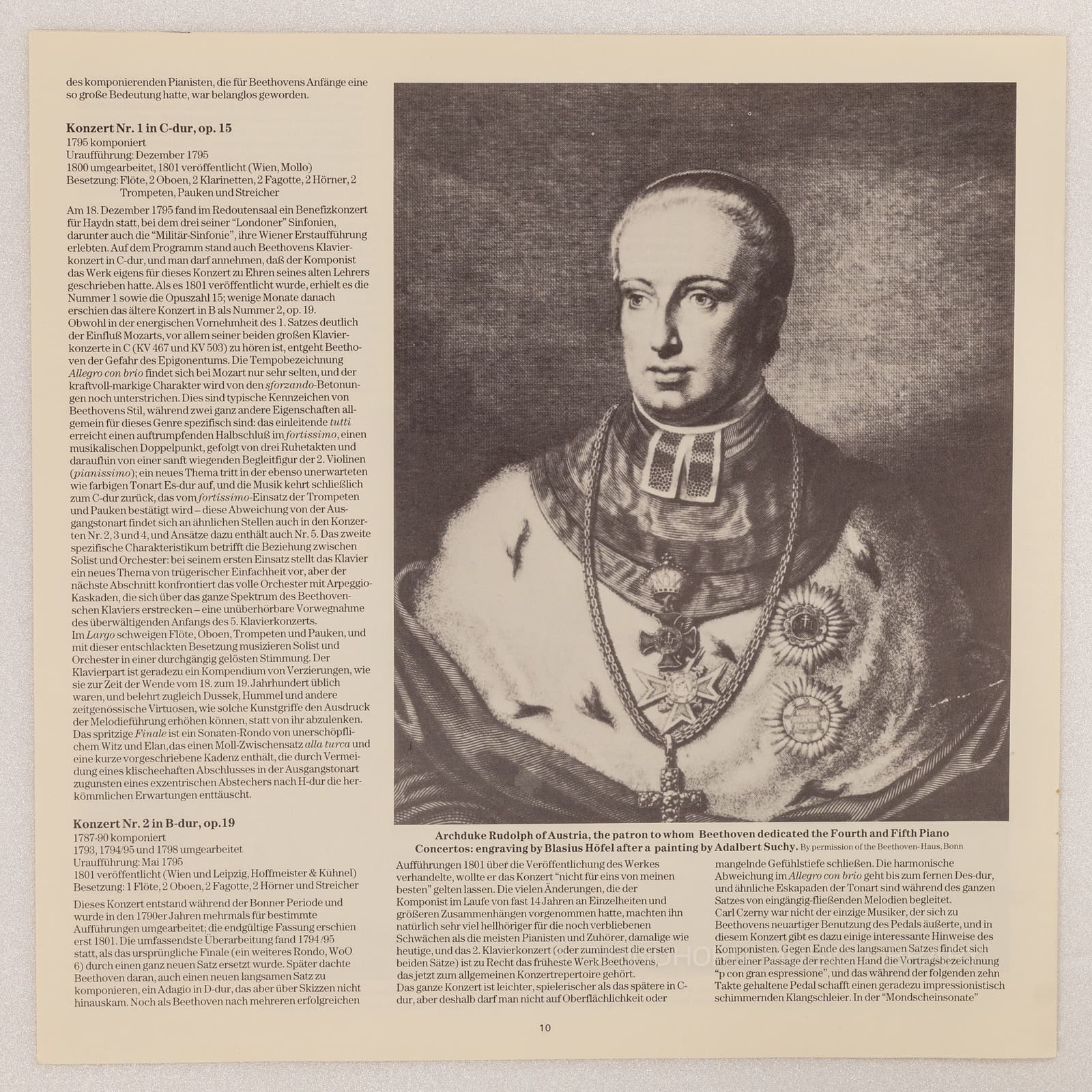 หน้าปกด้านใน 10 — Beethoven piano concertos Klavierkonzerte nos.1-5