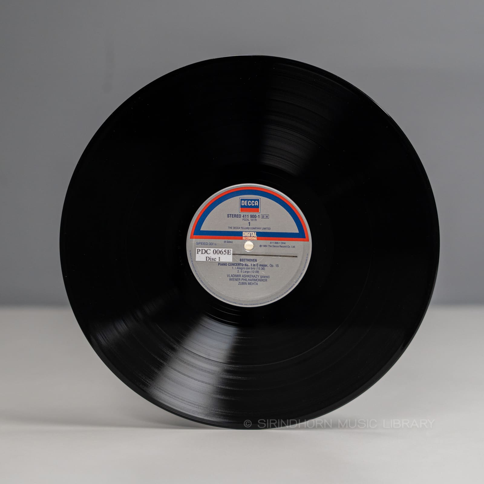 ป้ายแผ่นเสียง A — Beethoven piano concertos Klavierkonzerte nos.1-5