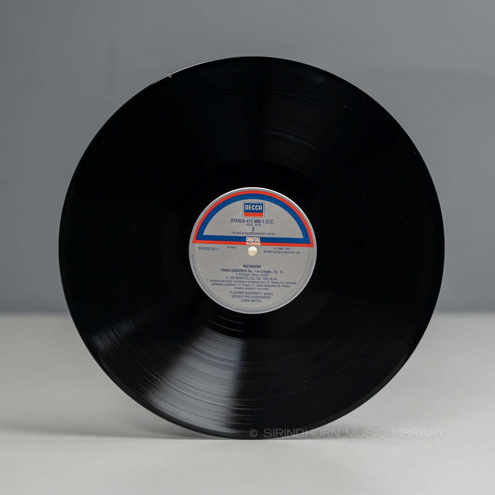 ป้ายแผ่นเสียง B — Beethoven piano concertos Klavierkonzerte nos.1-5