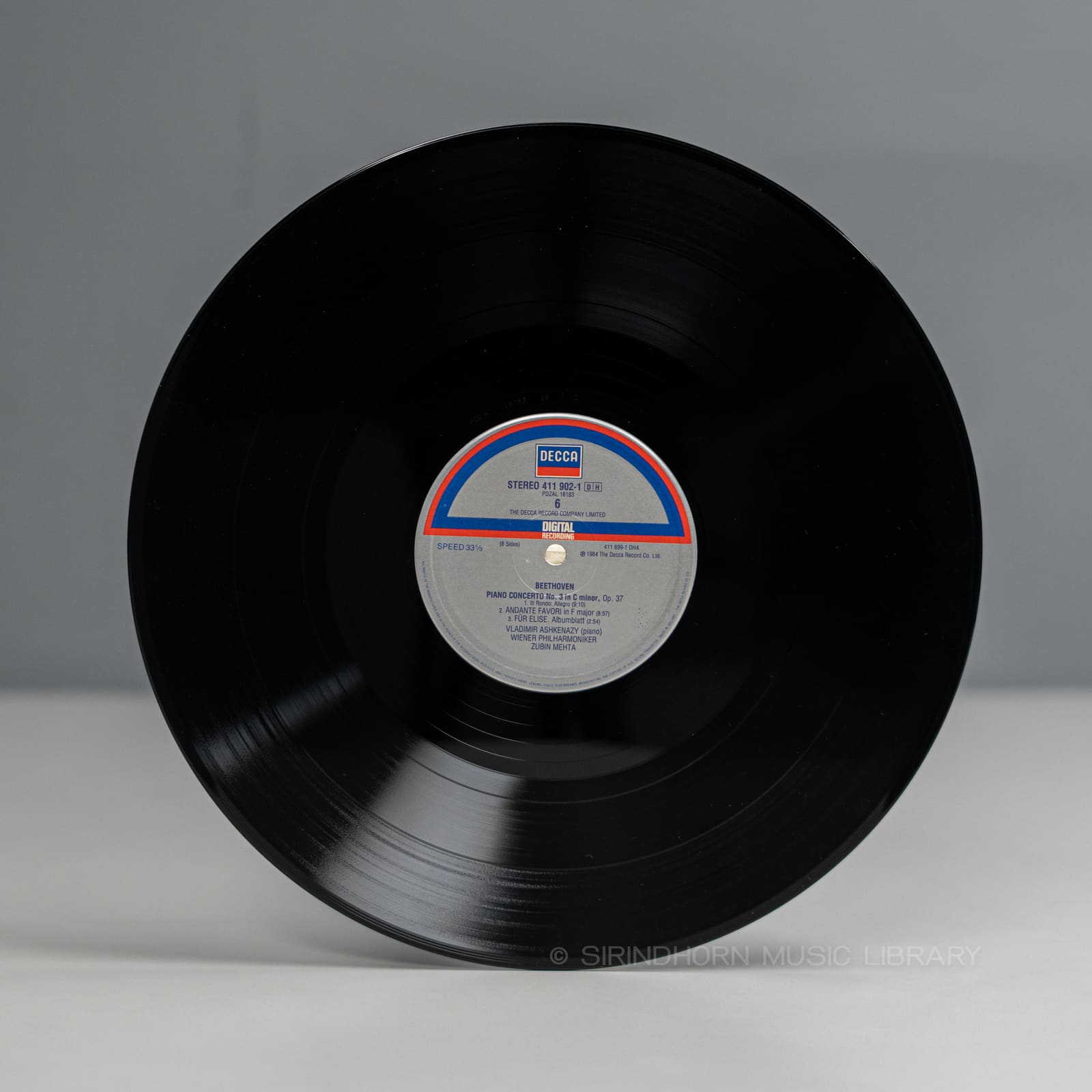 ป้ายแผ่นเสียง F — Beethoven piano concertos Klavierkonzerte nos.1-5