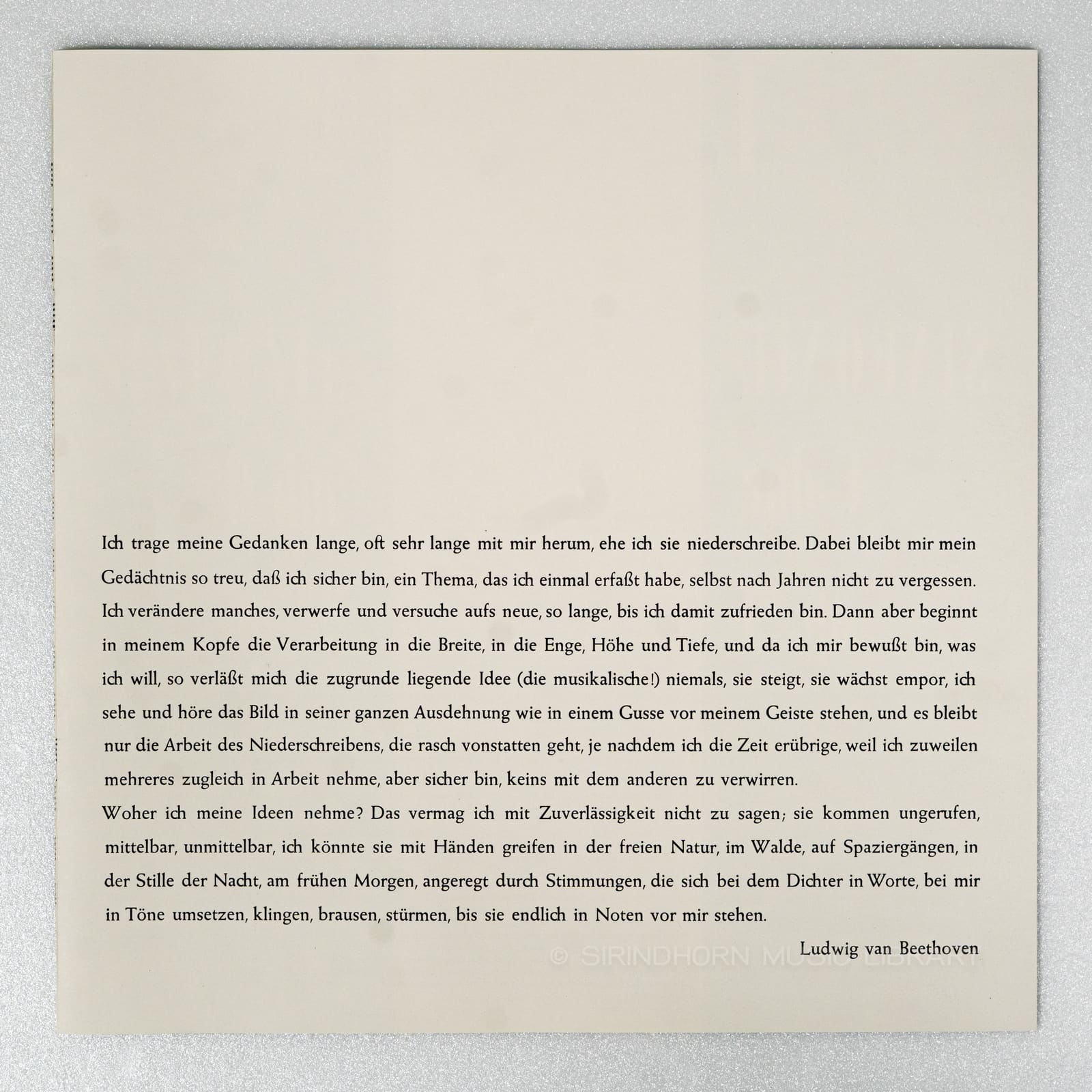 หน้าปกด้านใน 3 — Beethoven Die neun sinfonian