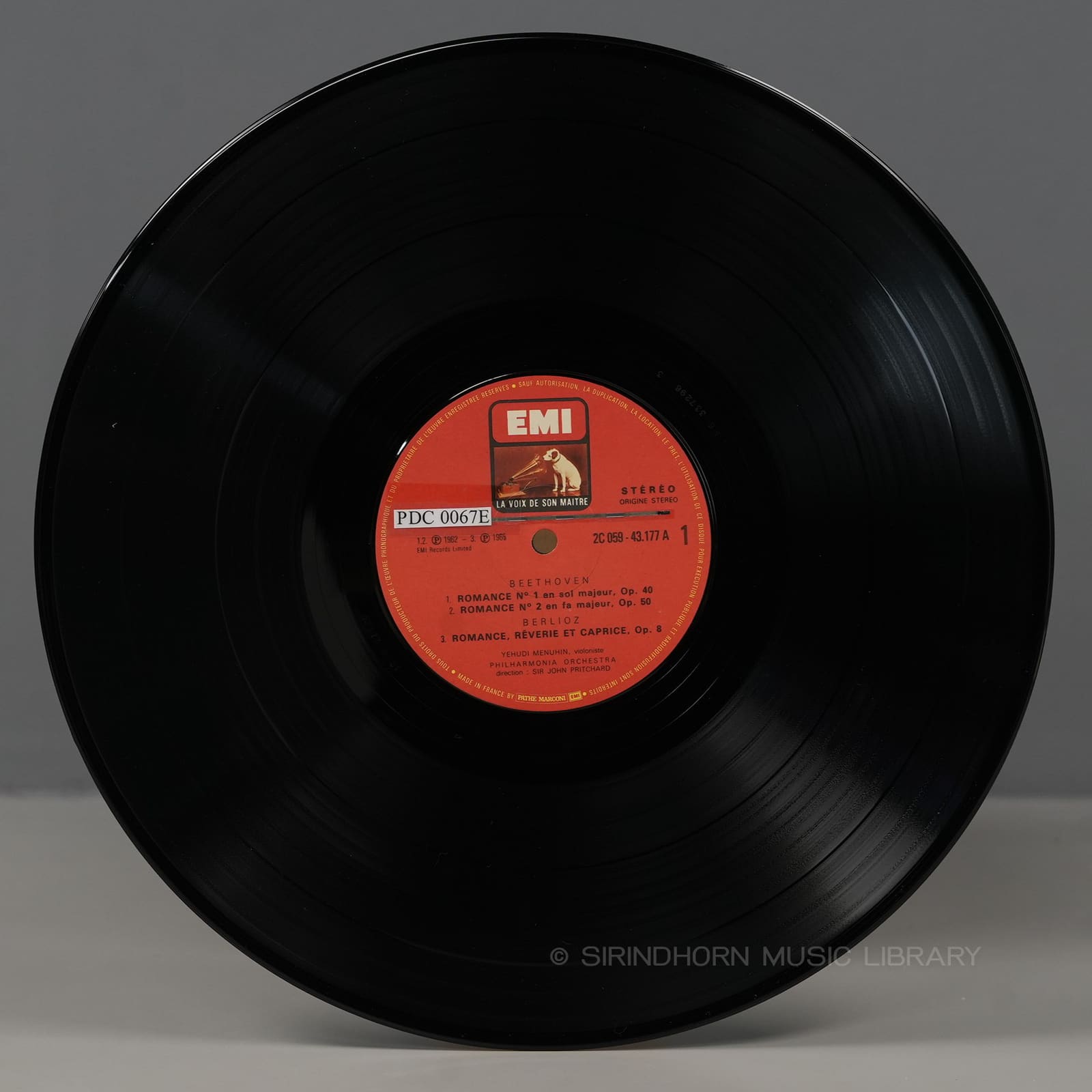 ป้ายแผ่นเสียง A — Yehudi Menuhin Beethoven