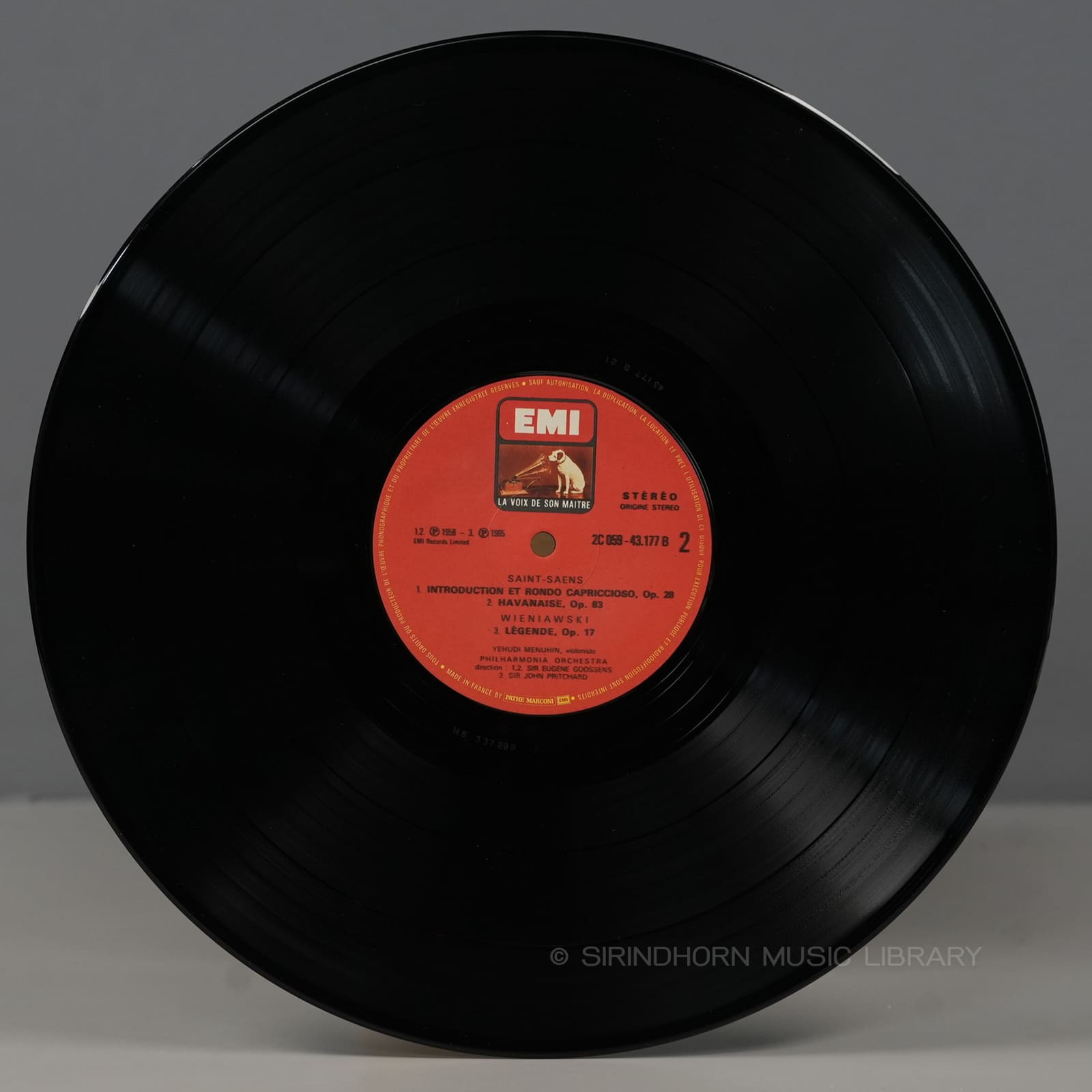 ป้ายแผ่นเสียง B — Yehudi Menuhin Beethoven