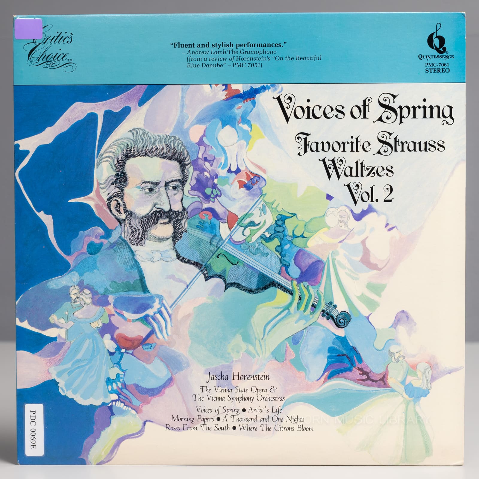 ปกแผ่น Voices of spring favourite Strauss Waltzes vol.2