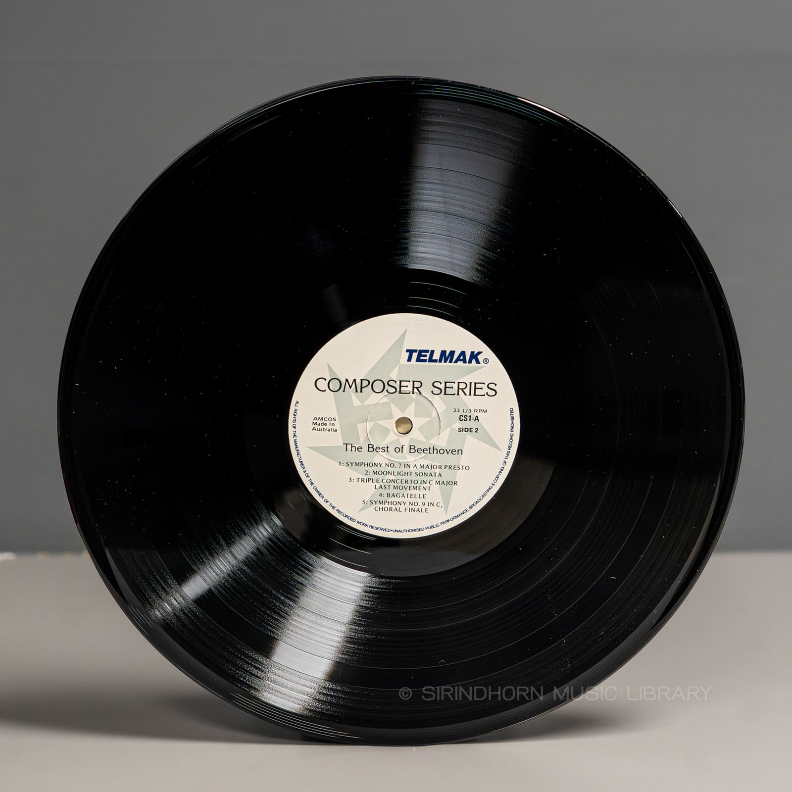 ป้ายแผ่นเสียง B — The best of Beethoven