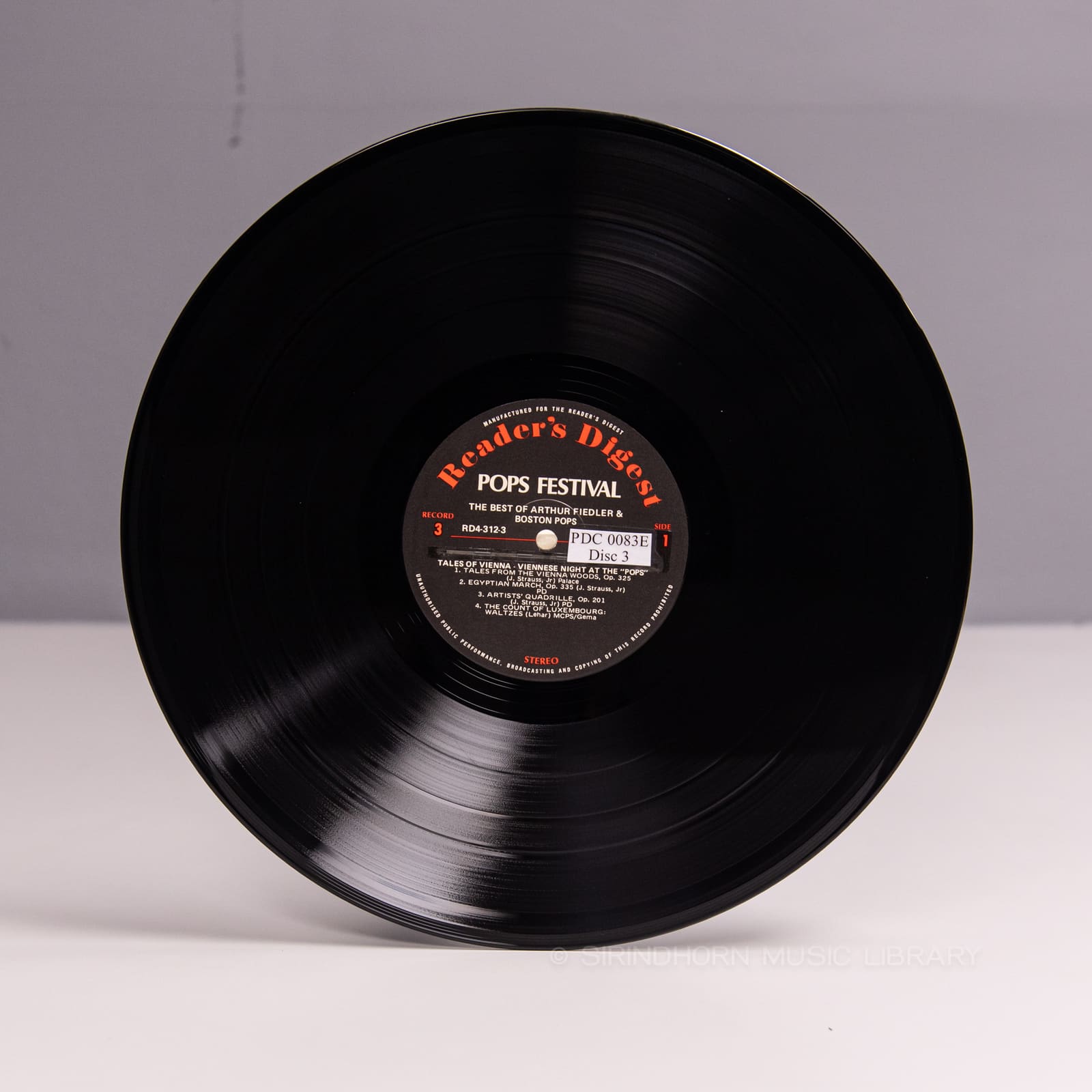 ป้ายแผ่นเสียง E — The best of Arthur Fiedler and The Boston Pops