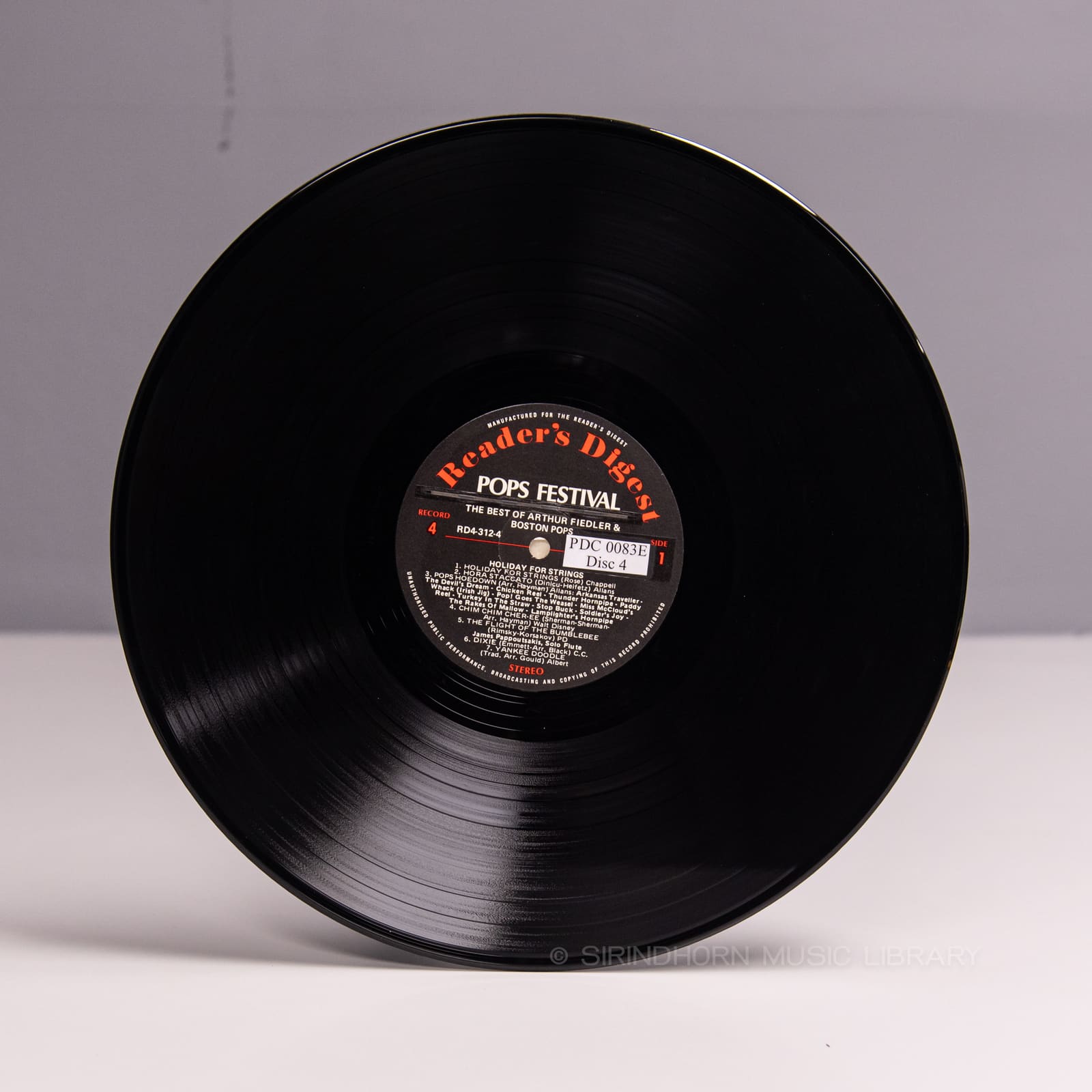 ป้ายแผ่นเสียง G — The best of Arthur Fiedler and The Boston Pops
