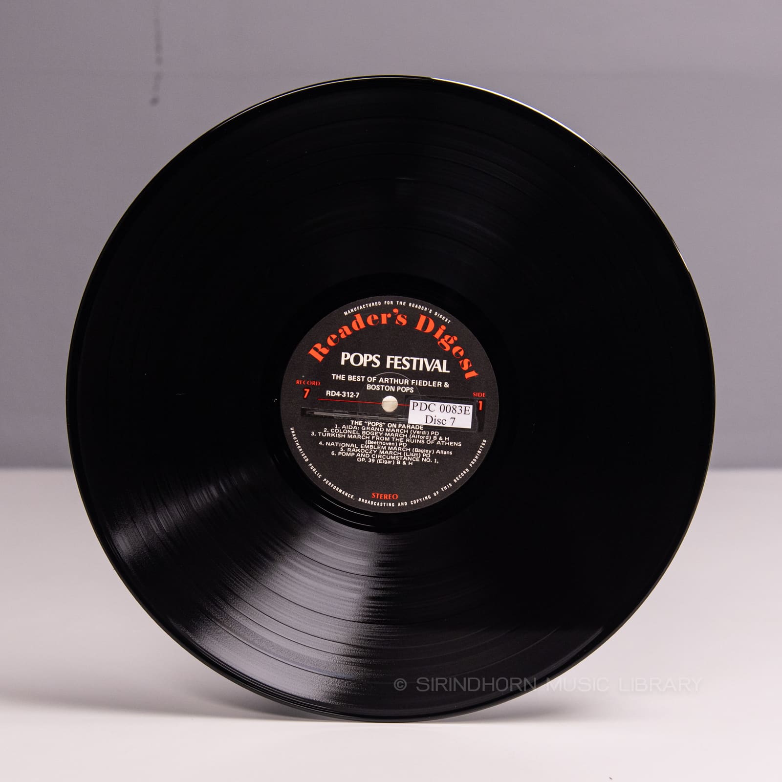 ป้ายแผ่นเสียง M — The best of Arthur Fiedler and The Boston Pops