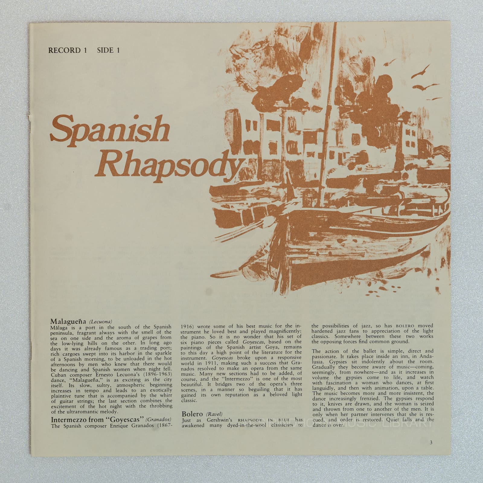 หน้าปกด้านใน 3 — Bolero 79 Rhapsodic light-classical favourites