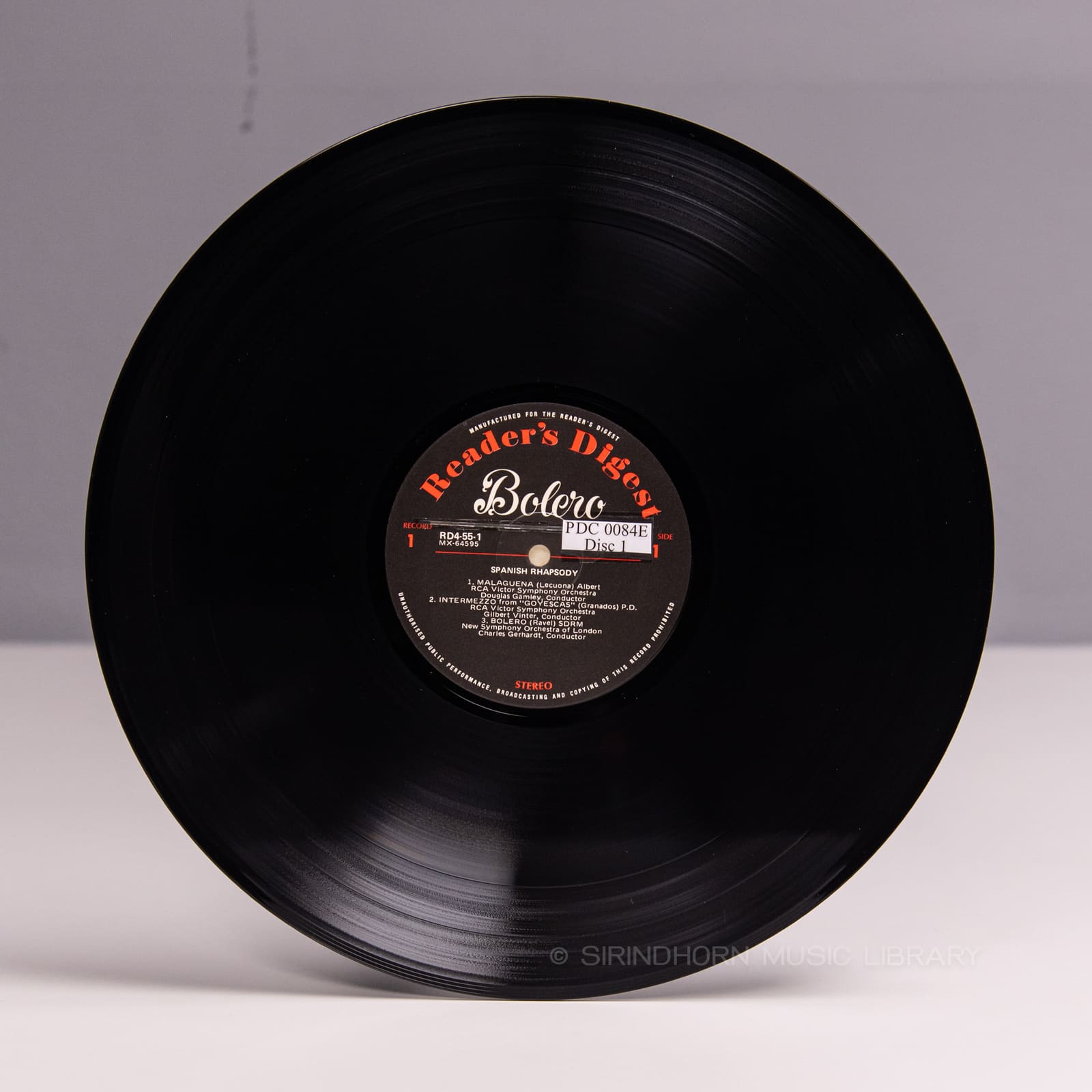 ป้ายแผ่นเสียง A — Bolero 79 Rhapsodic light-classical favourites