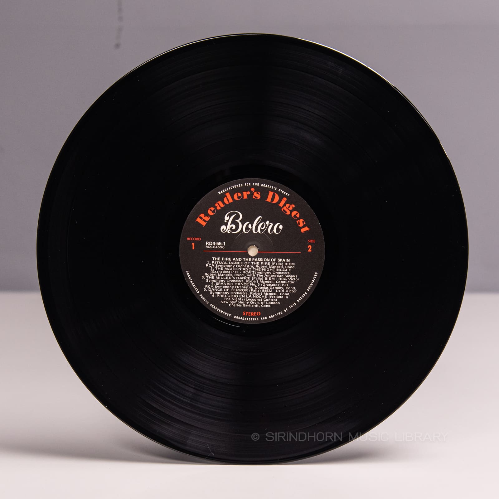 ป้ายแผ่นเสียง B — Bolero 79 Rhapsodic light-classical favourites