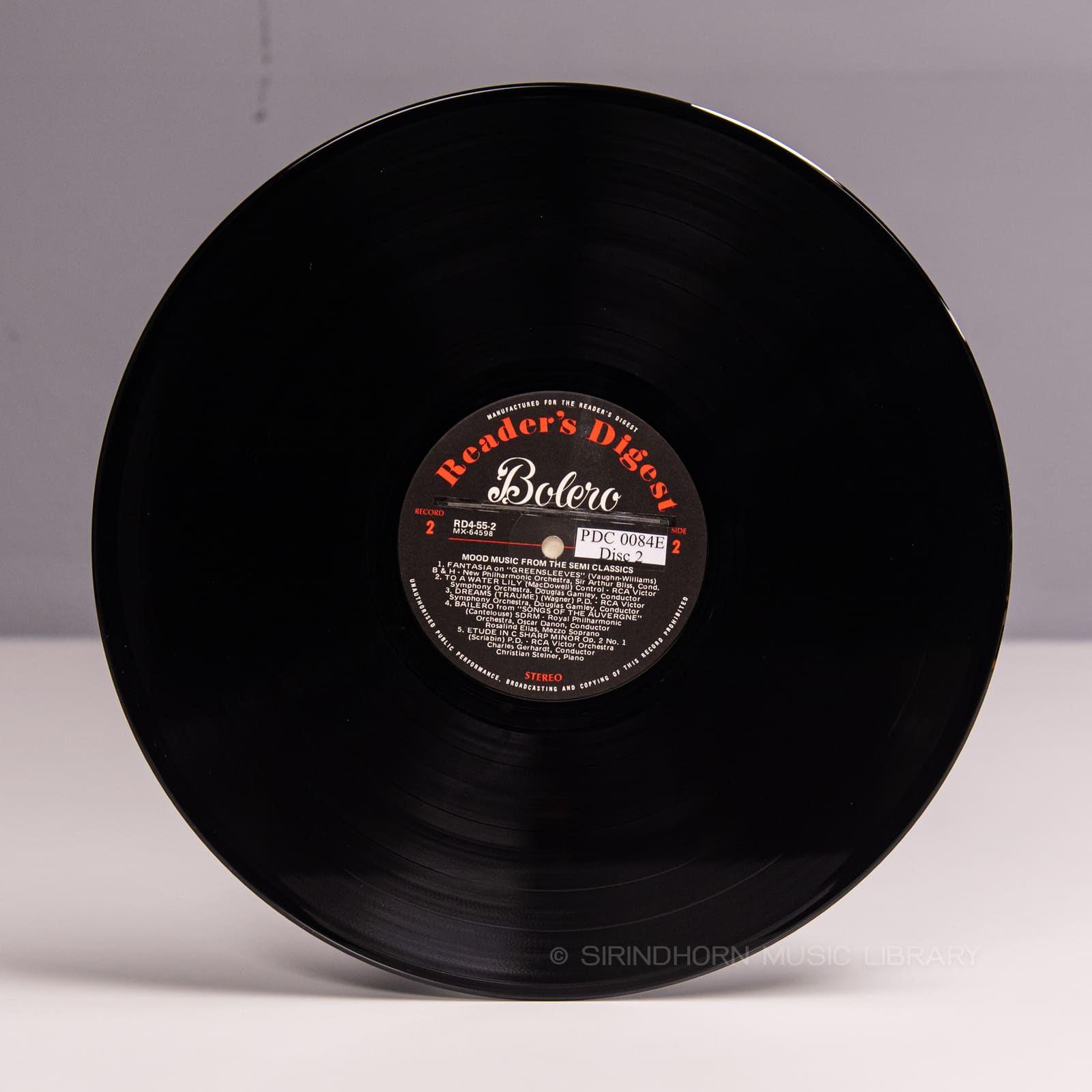 ป้ายแผ่นเสียง D — Bolero 79 Rhapsodic light-classical favourites