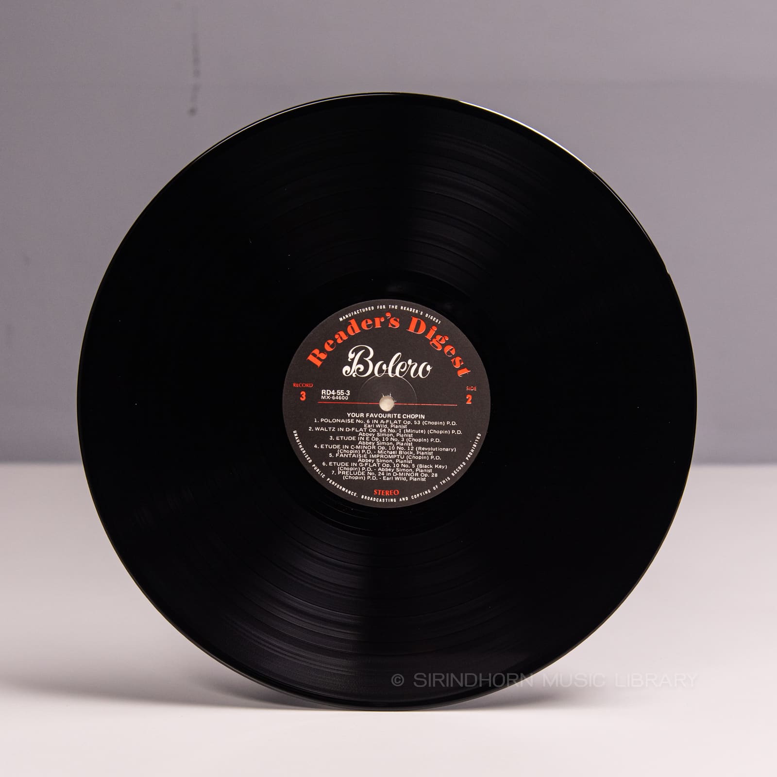 ป้ายแผ่นเสียง F — Bolero 79 Rhapsodic light-classical favourites