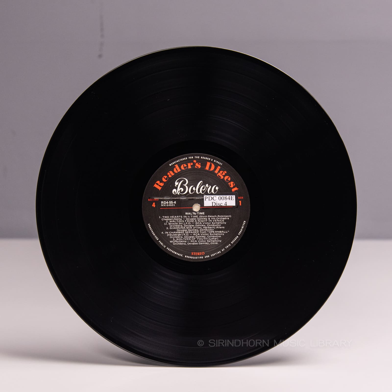 ป้ายแผ่นเสียง G — Bolero 79 Rhapsodic light-classical favourites