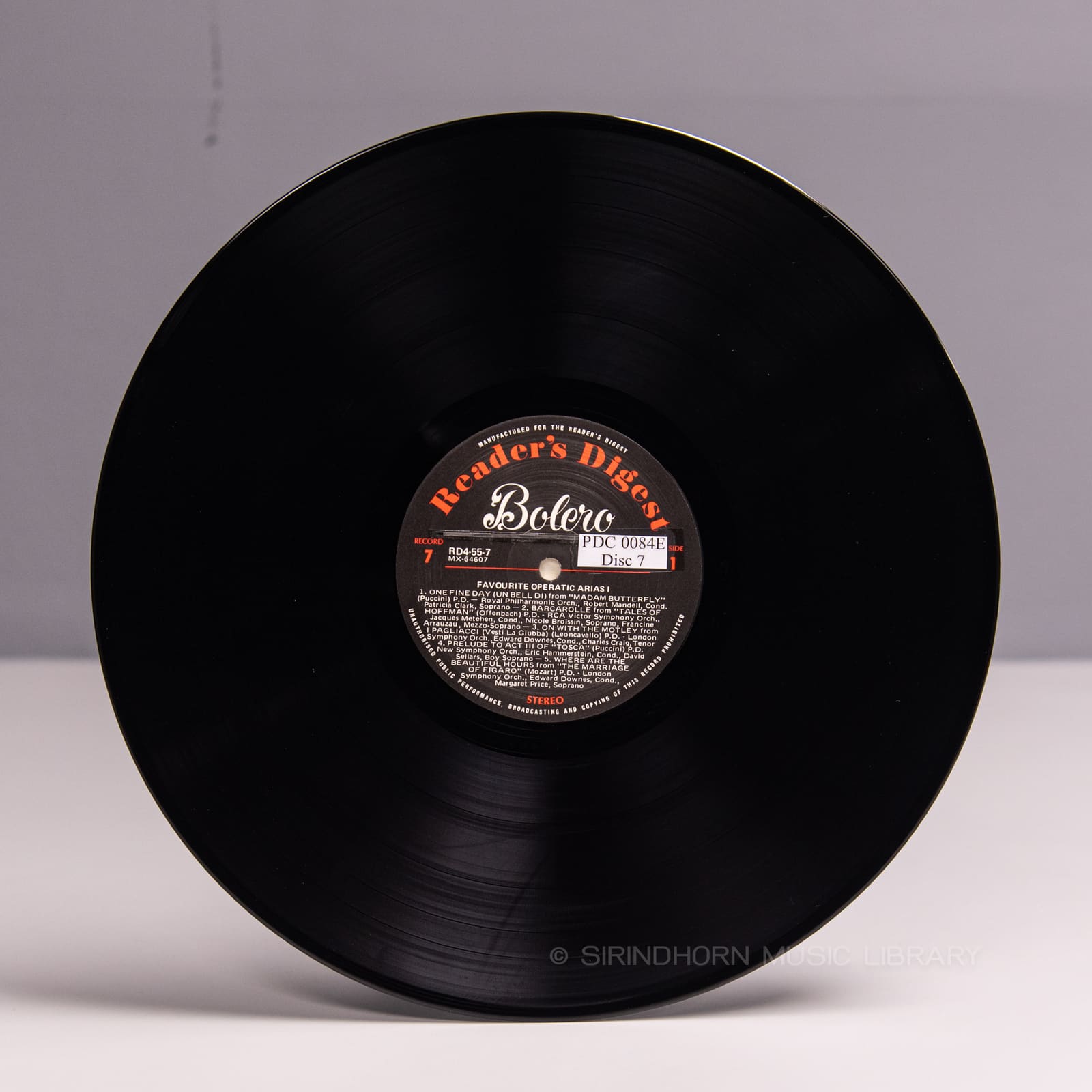 ป้ายแผ่นเสียง M — Bolero 79 Rhapsodic light-classical favourites