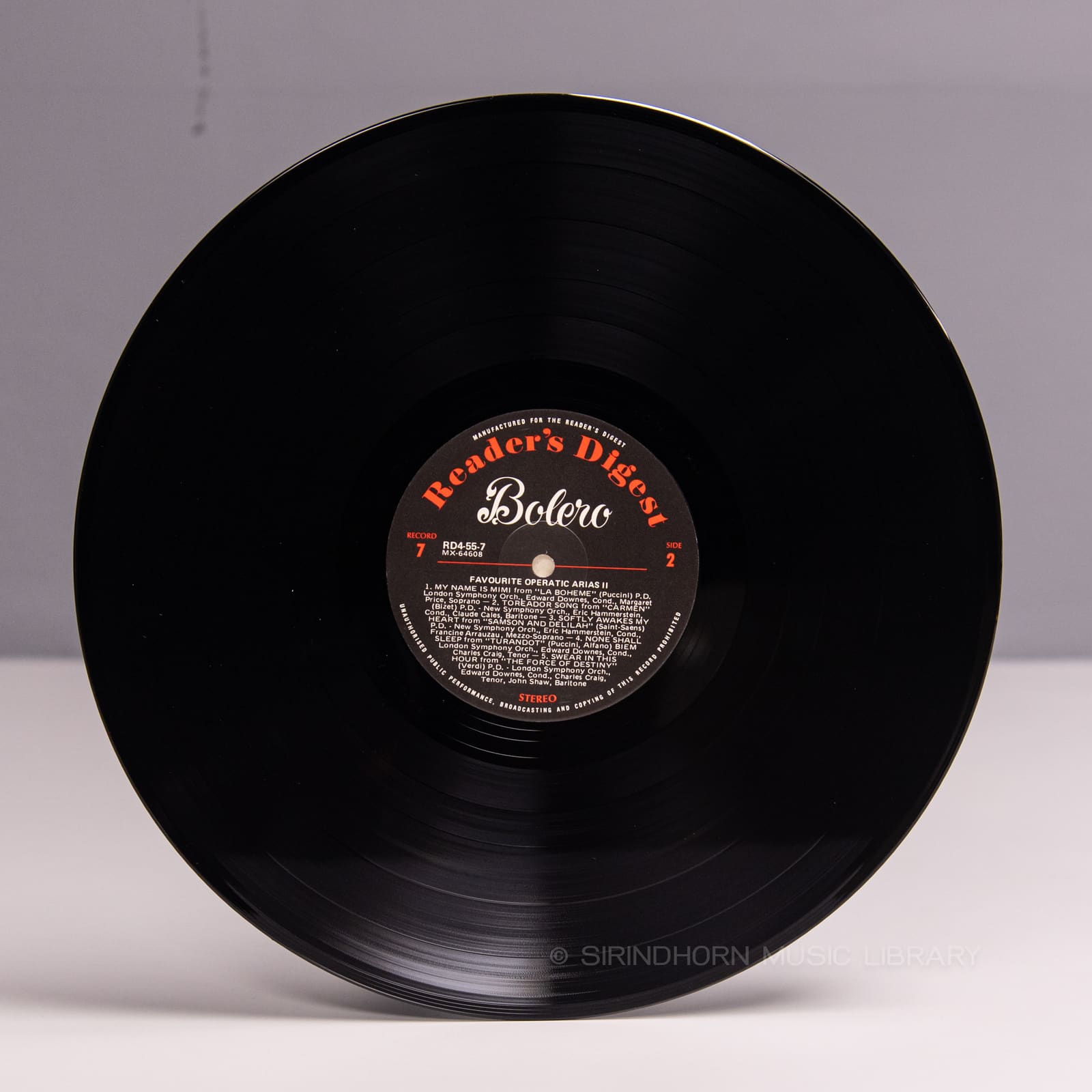 ป้ายแผ่นเสียง N — Bolero 79 Rhapsodic light-classical favourites