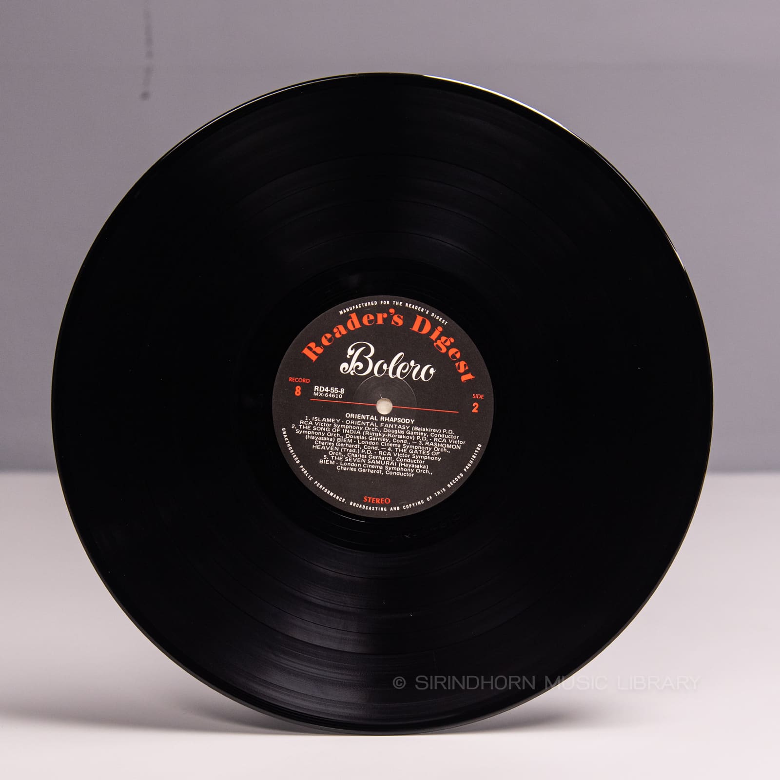 ป้ายแผ่นเสียง P — Bolero 79 Rhapsodic light-classical favourites