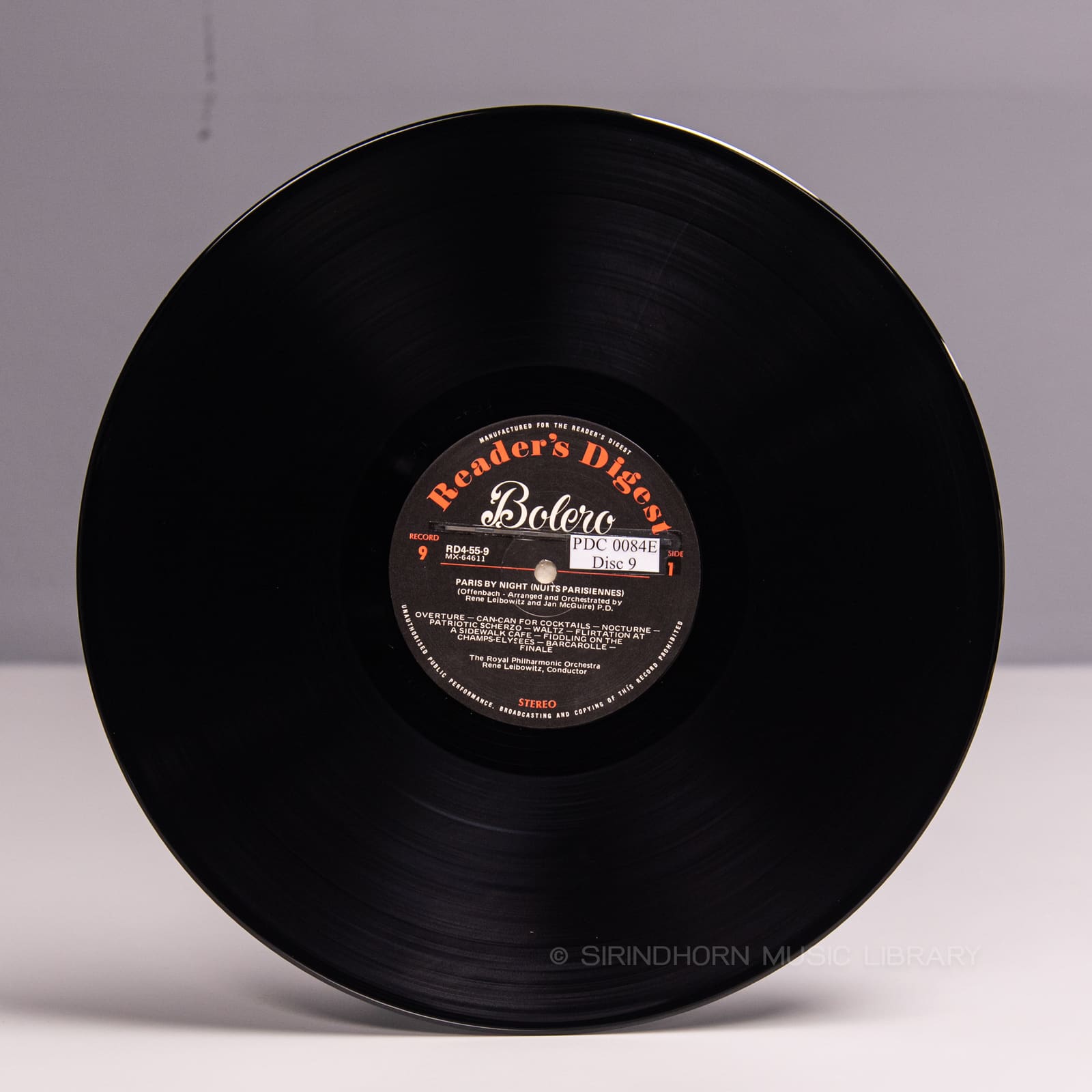 ป้ายแผ่นเสียง Q — Bolero 79 Rhapsodic light-classical favourites
