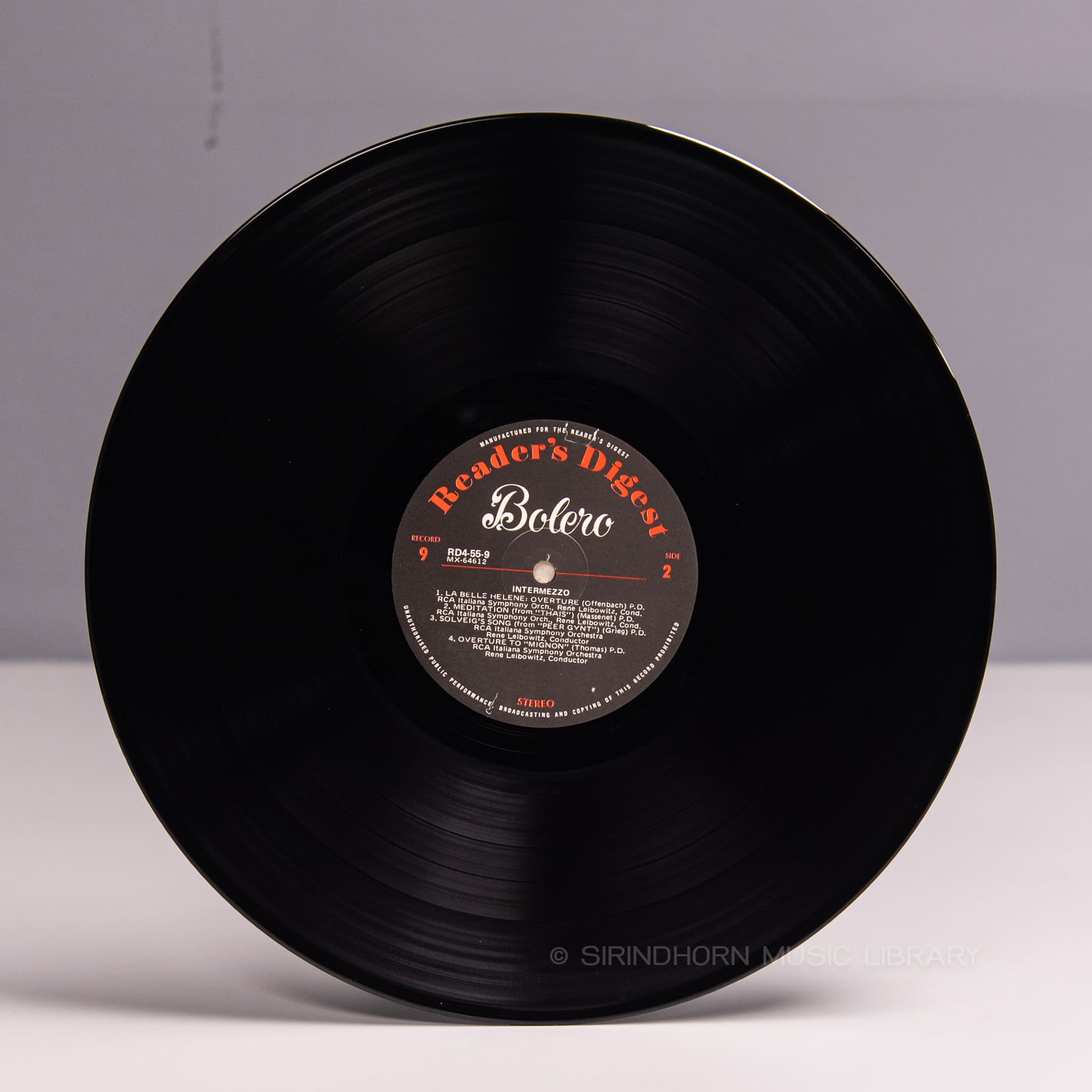 ป้ายแผ่นเสียง R — Bolero 79 Rhapsodic light-classical favourites