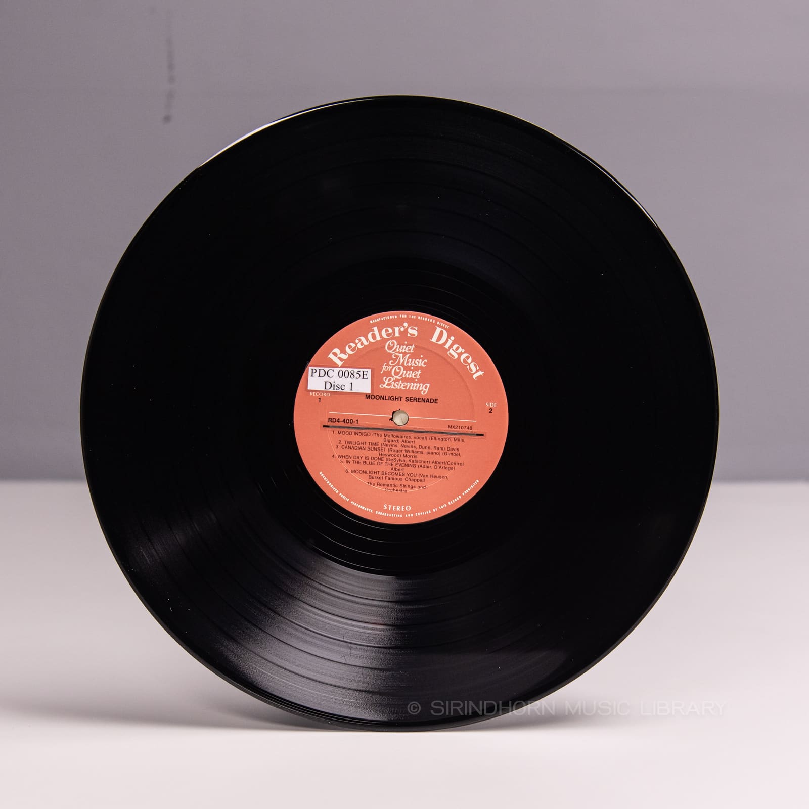 ป้ายแผ่นเสียง B — Quiet music for quiet listening