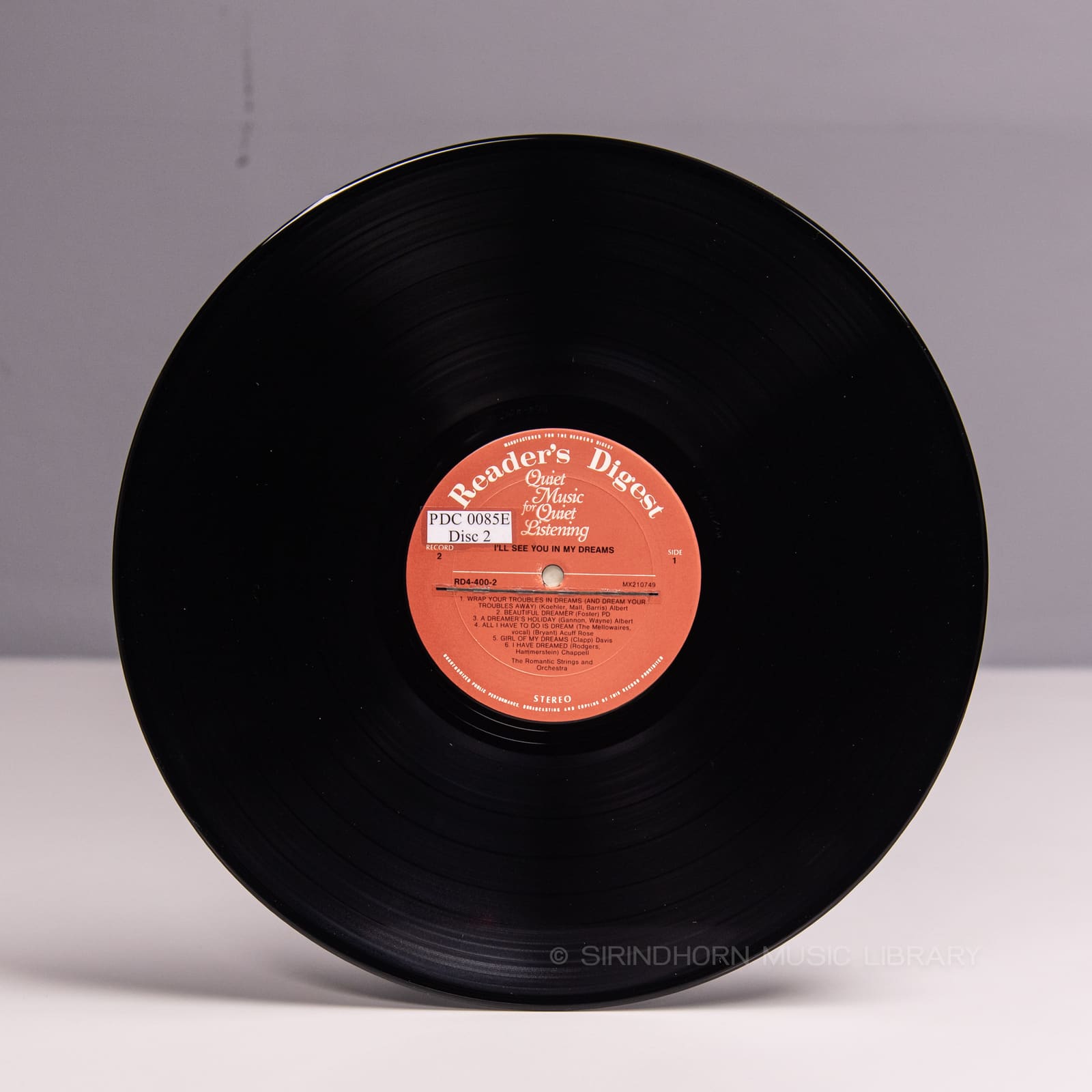 ป้ายแผ่นเสียง C — Quiet music for quiet listening