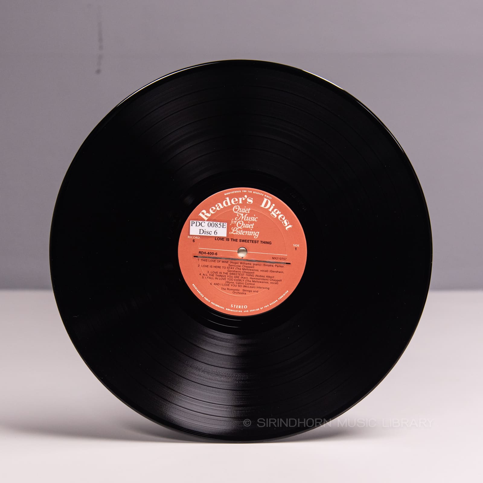 ป้ายแผ่นเสียง K — Quiet music for quiet listening