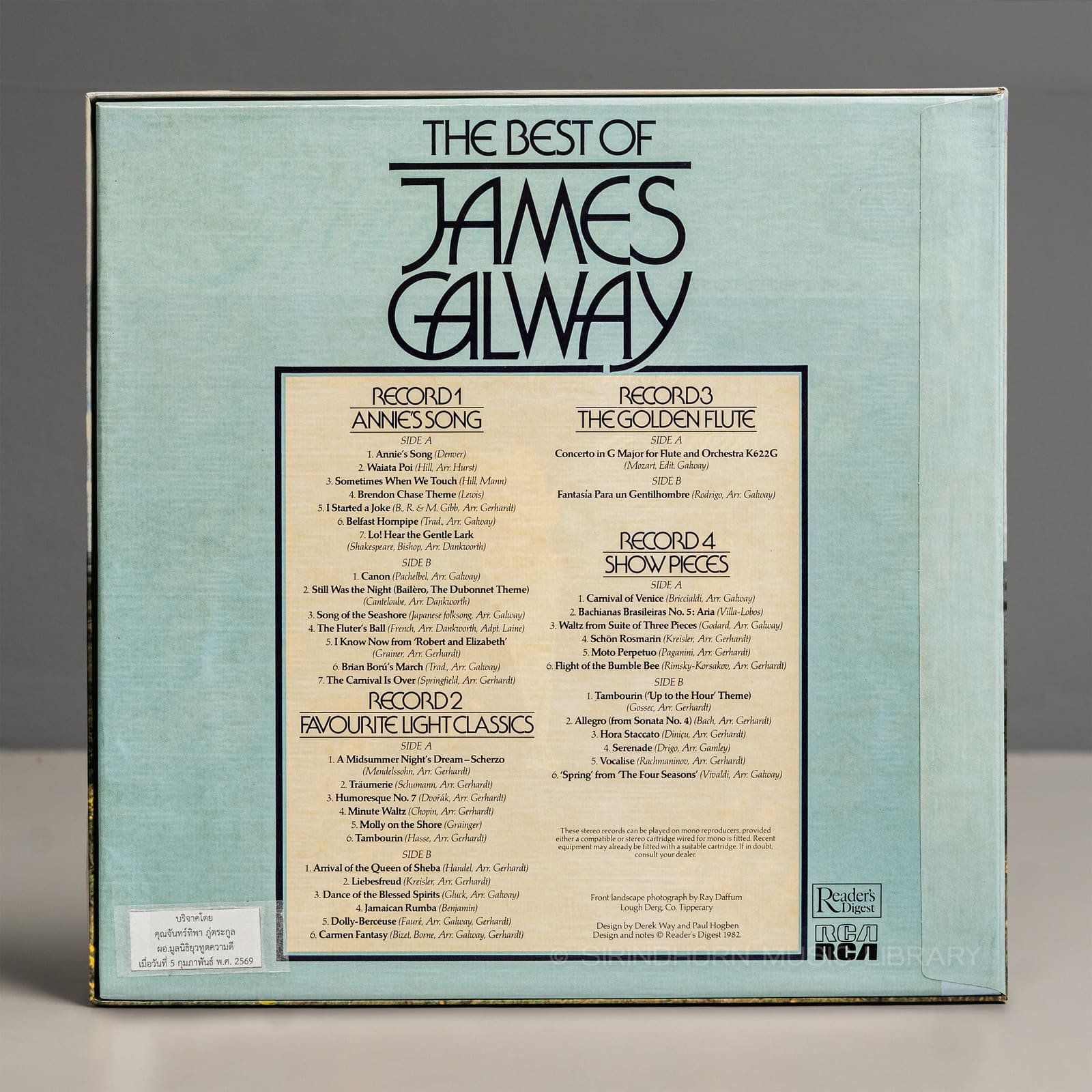 ปกหลัง — The best of James Galway