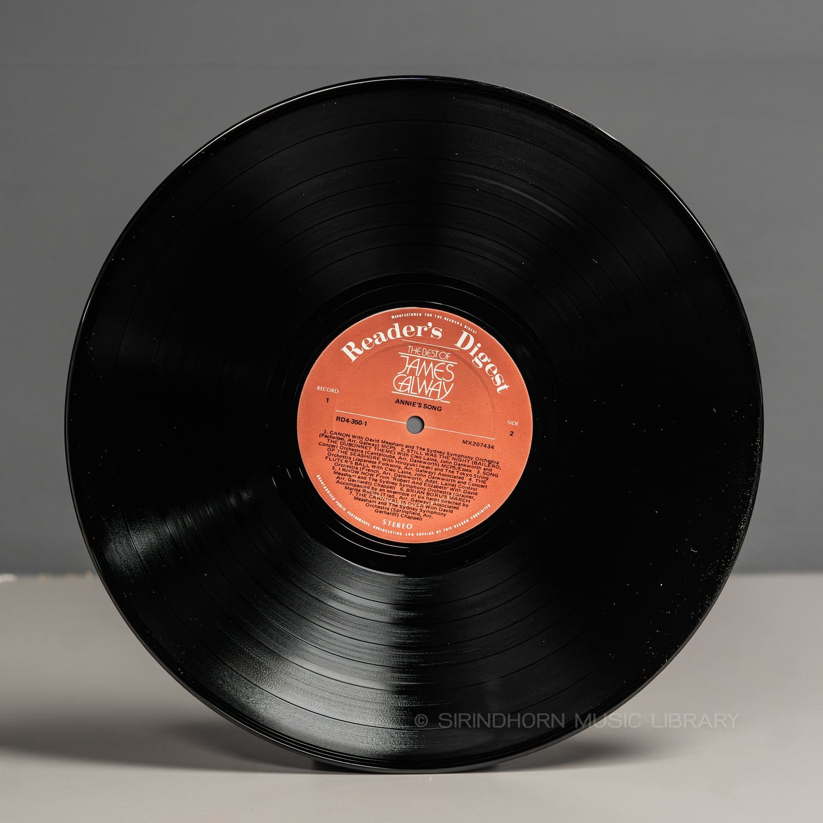 ป้ายแผ่นเสียง B — The best of James Galway