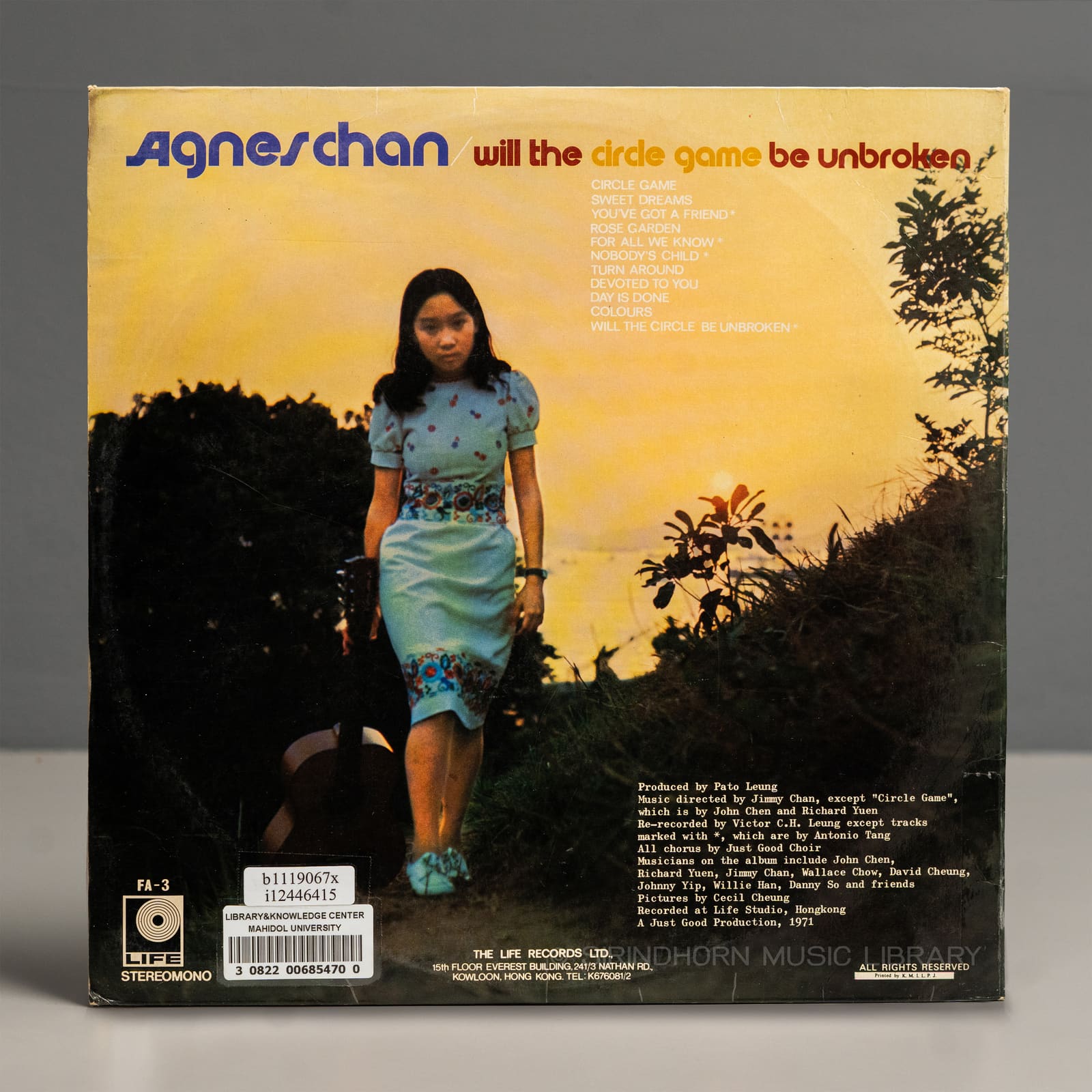 ปกหลัง — Agnes Chan will the circle game be unbroken