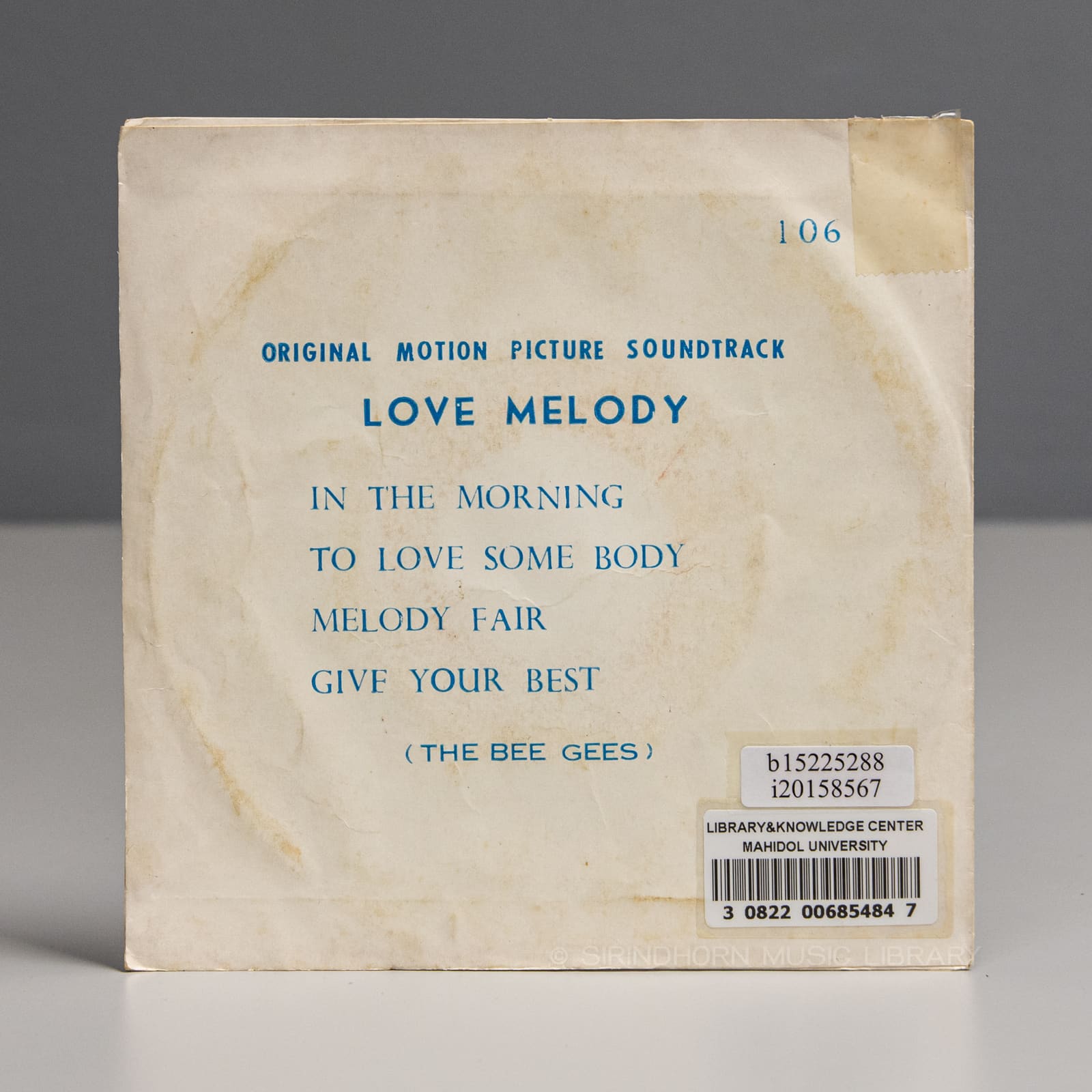 ปกหลัง — Love melody