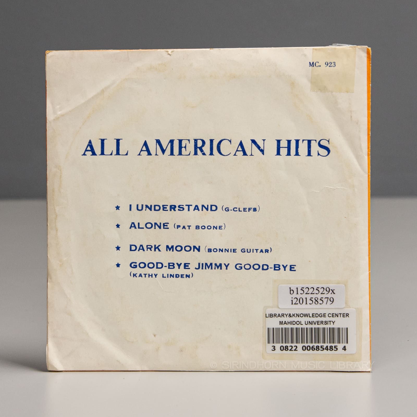 ปกหลัง — All American hits