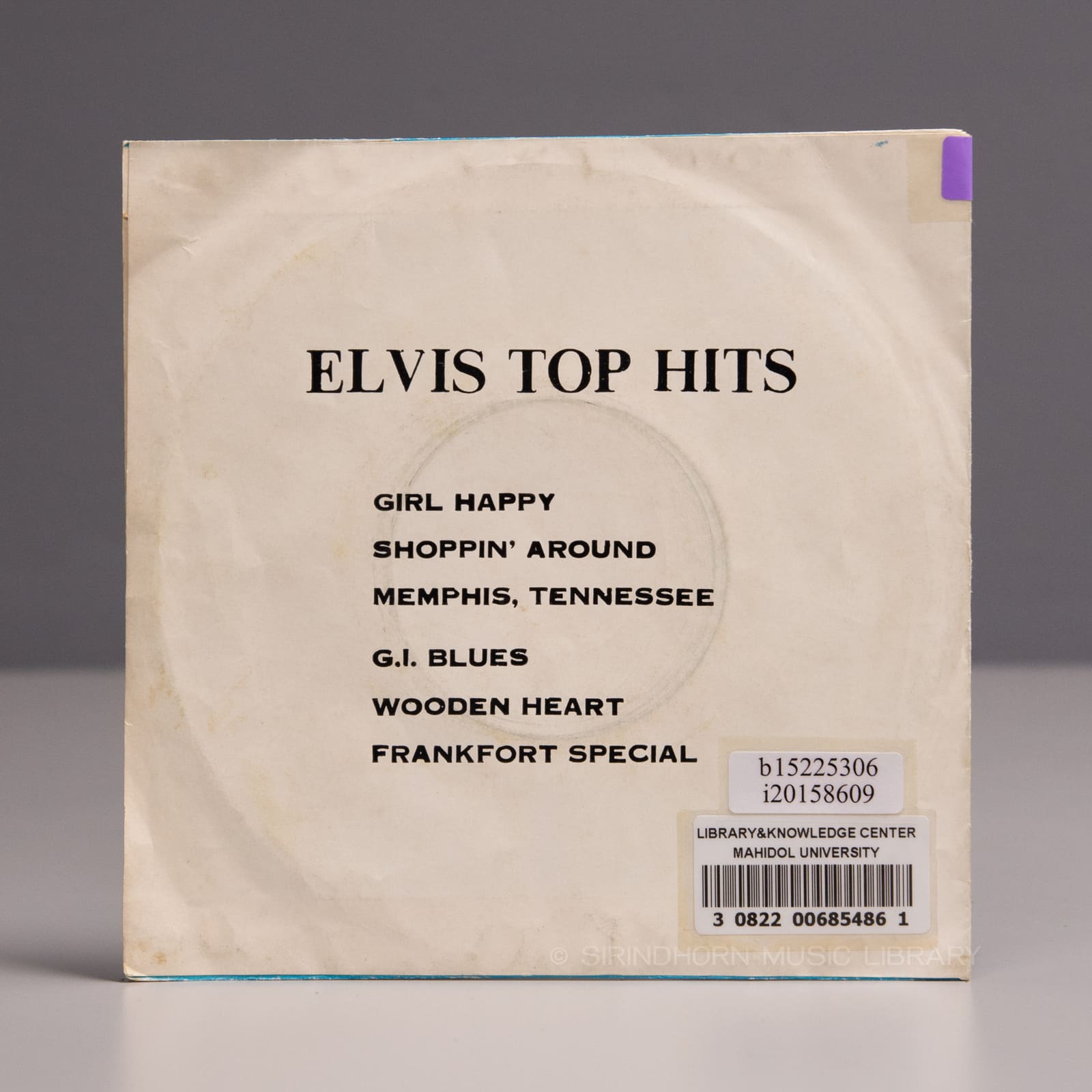 ปกหลัง — Elvis top hits