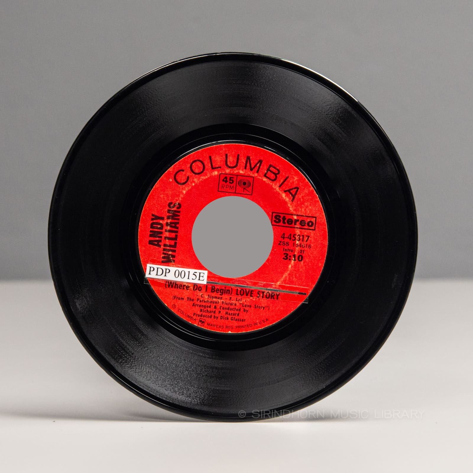 ป้ายแผ่นเสียง B — Andy Williams