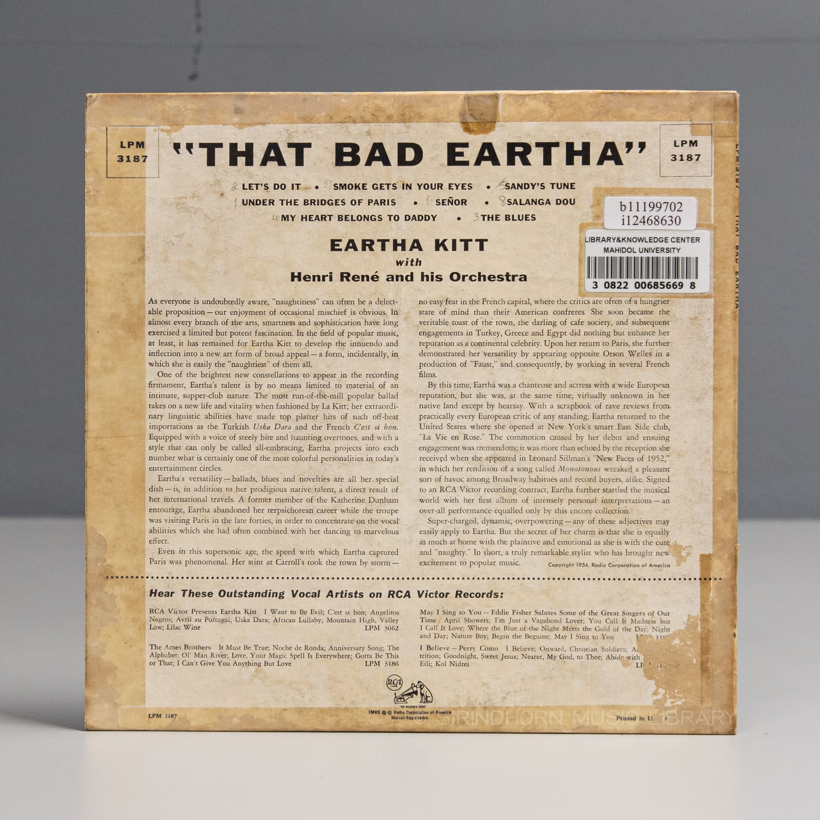 ปกหลัง — That bad Eartha