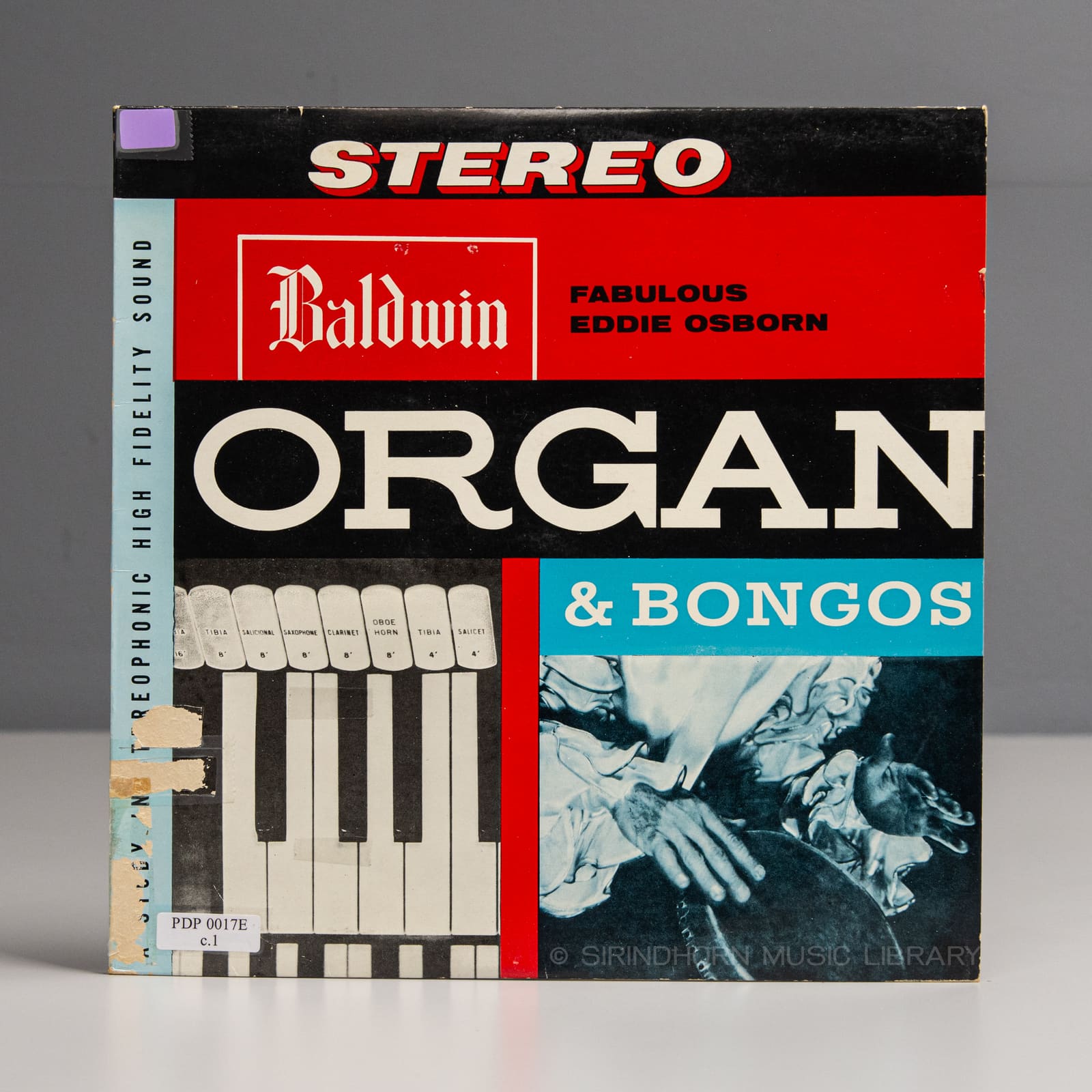 ปกแผ่น Baldwin organ & bongos