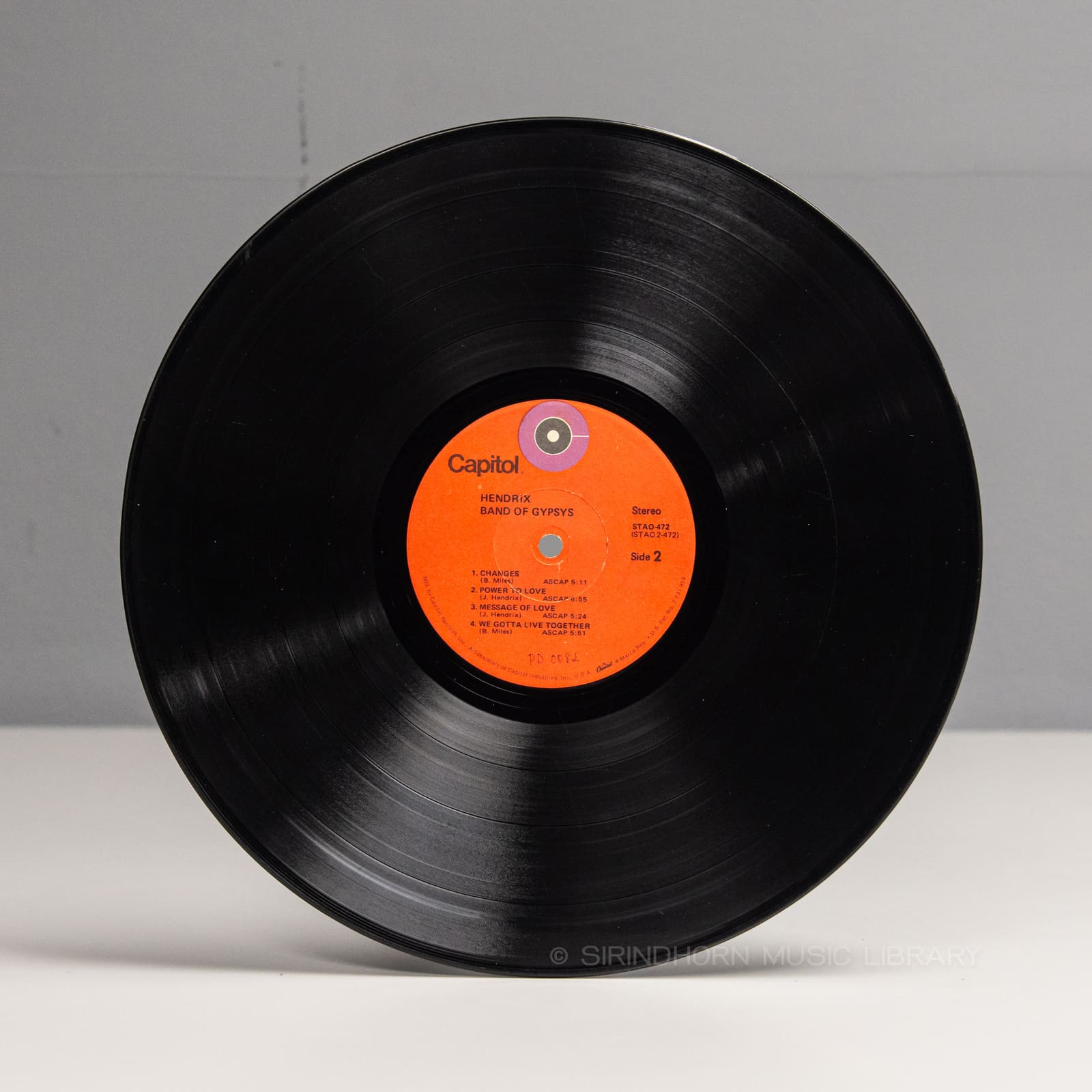 ป้ายแผ่นเสียง B — Band of gypsys